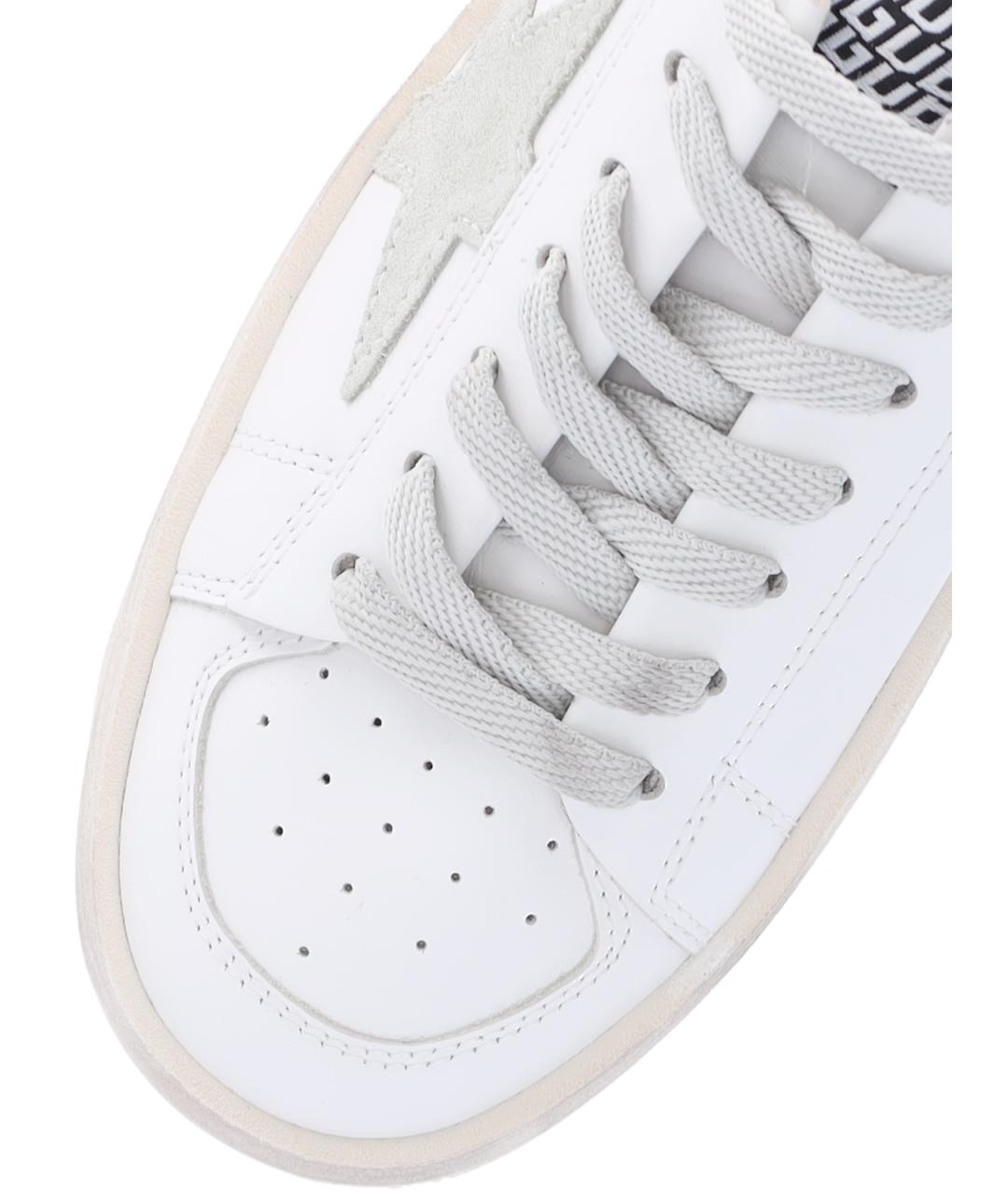 GOLDEN GOOSE DELUXE BRAND Белые кожаные кроссовки, фото 5