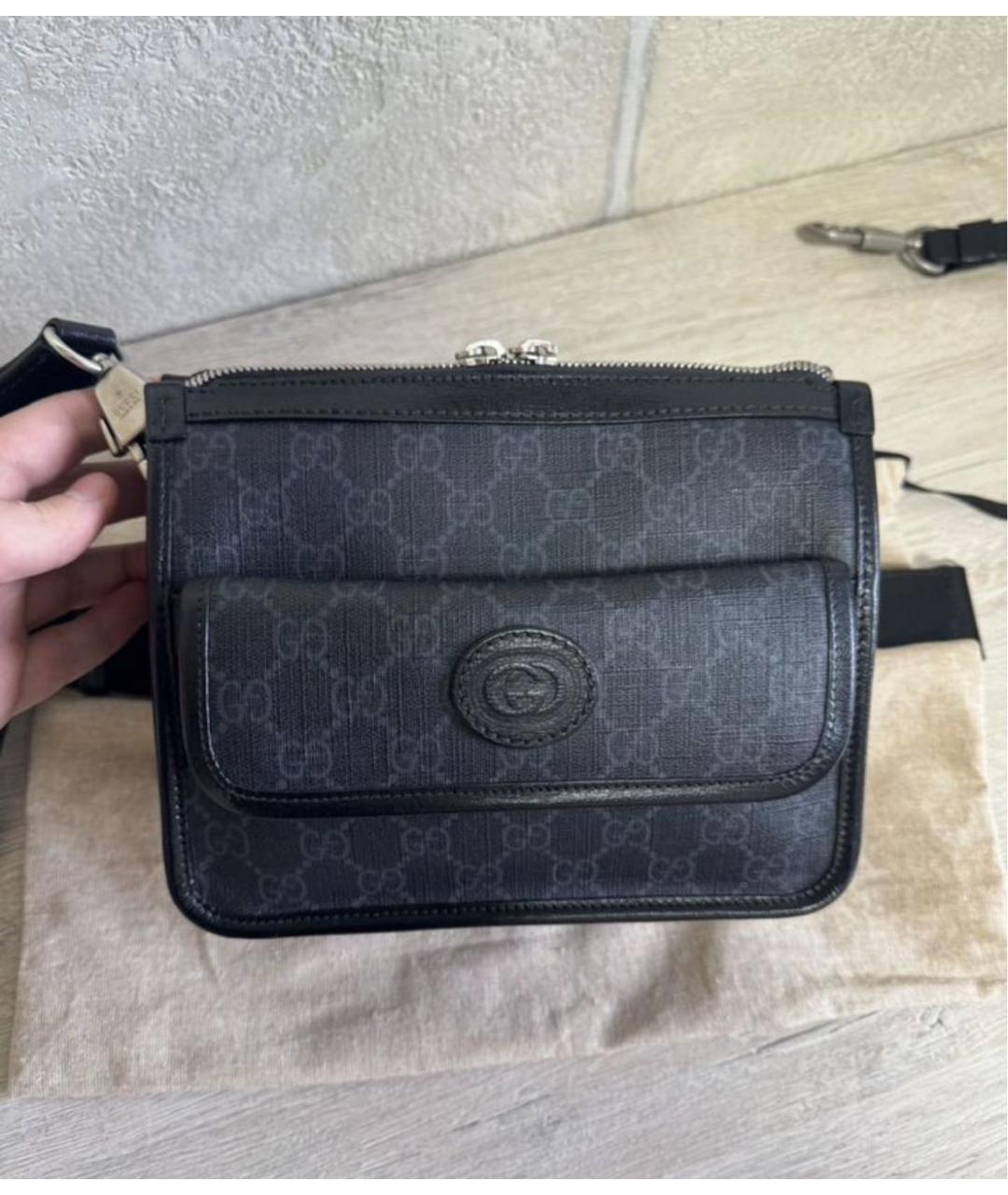 GUCCI Серая сумка на плечо, фото 3