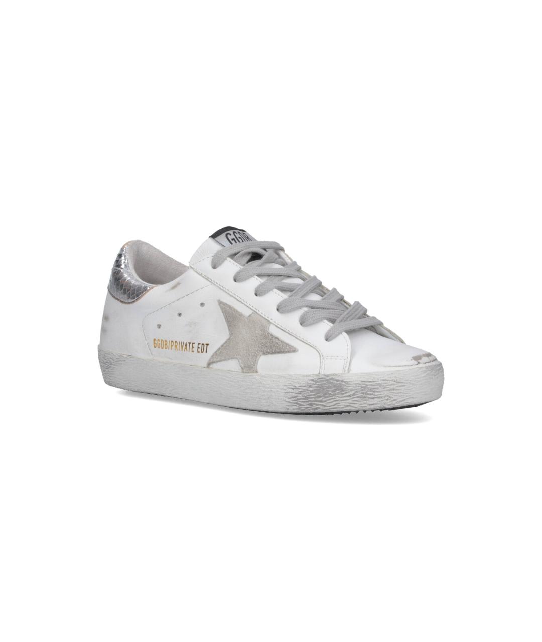 GOLDEN GOOSE DELUXE BRAND Белые кожаные кеды, фото 2