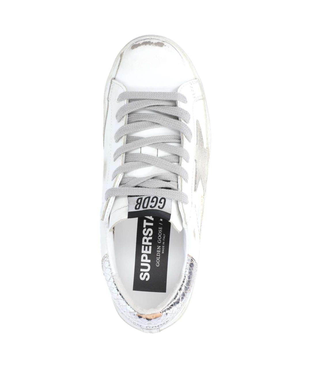 GOLDEN GOOSE DELUXE BRAND Белые кожаные кеды, фото 5
