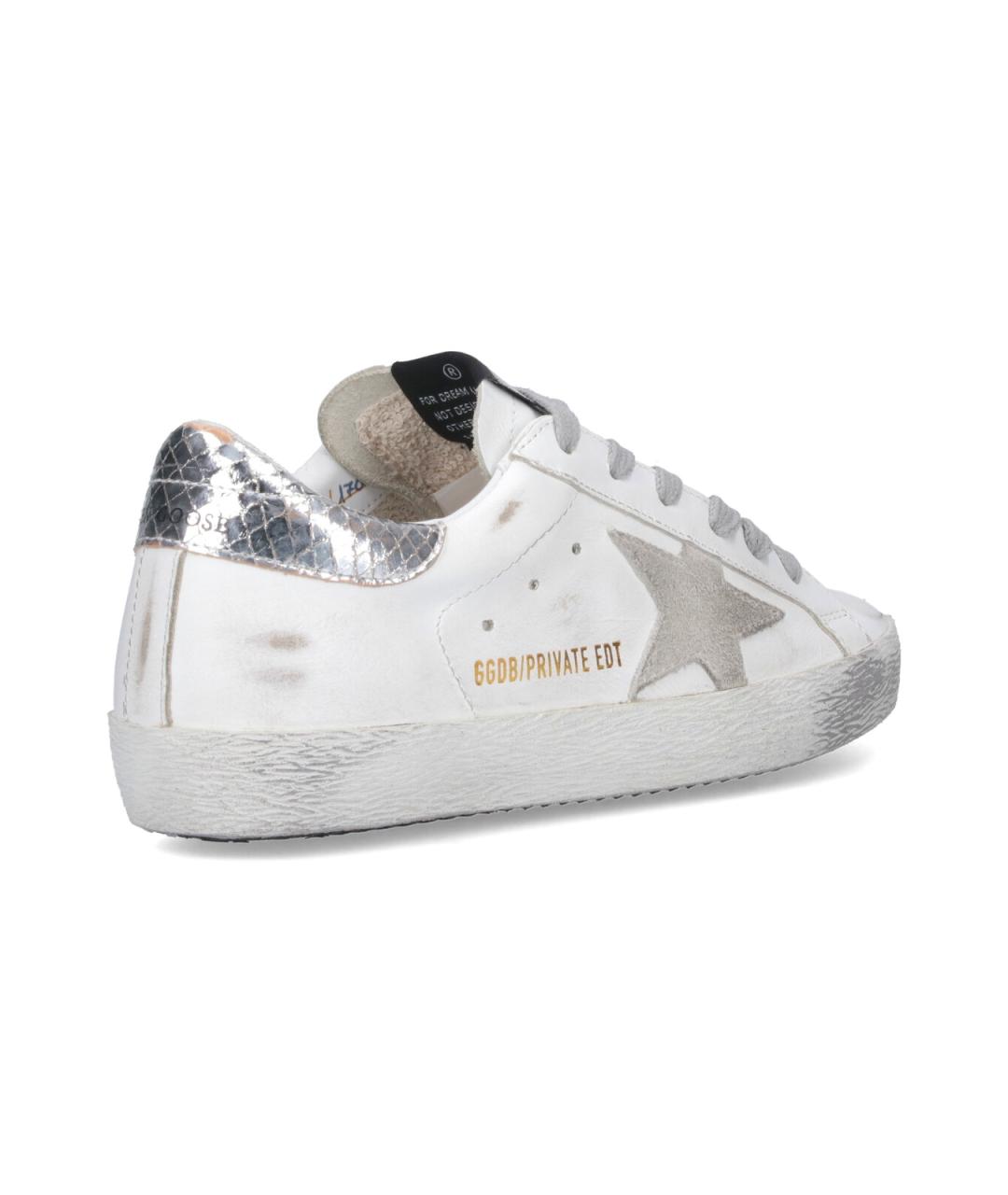 GOLDEN GOOSE DELUXE BRAND Белые кожаные кеды, фото 4