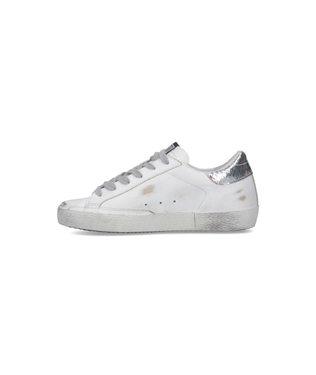 GOLDEN GOOSE DELUXE BRAND Белые кожаные кеды, фото 3