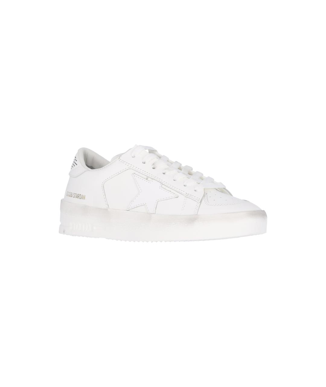 GOLDEN GOOSE DELUXE BRAND Белые кожаные кроссовки, фото 2
