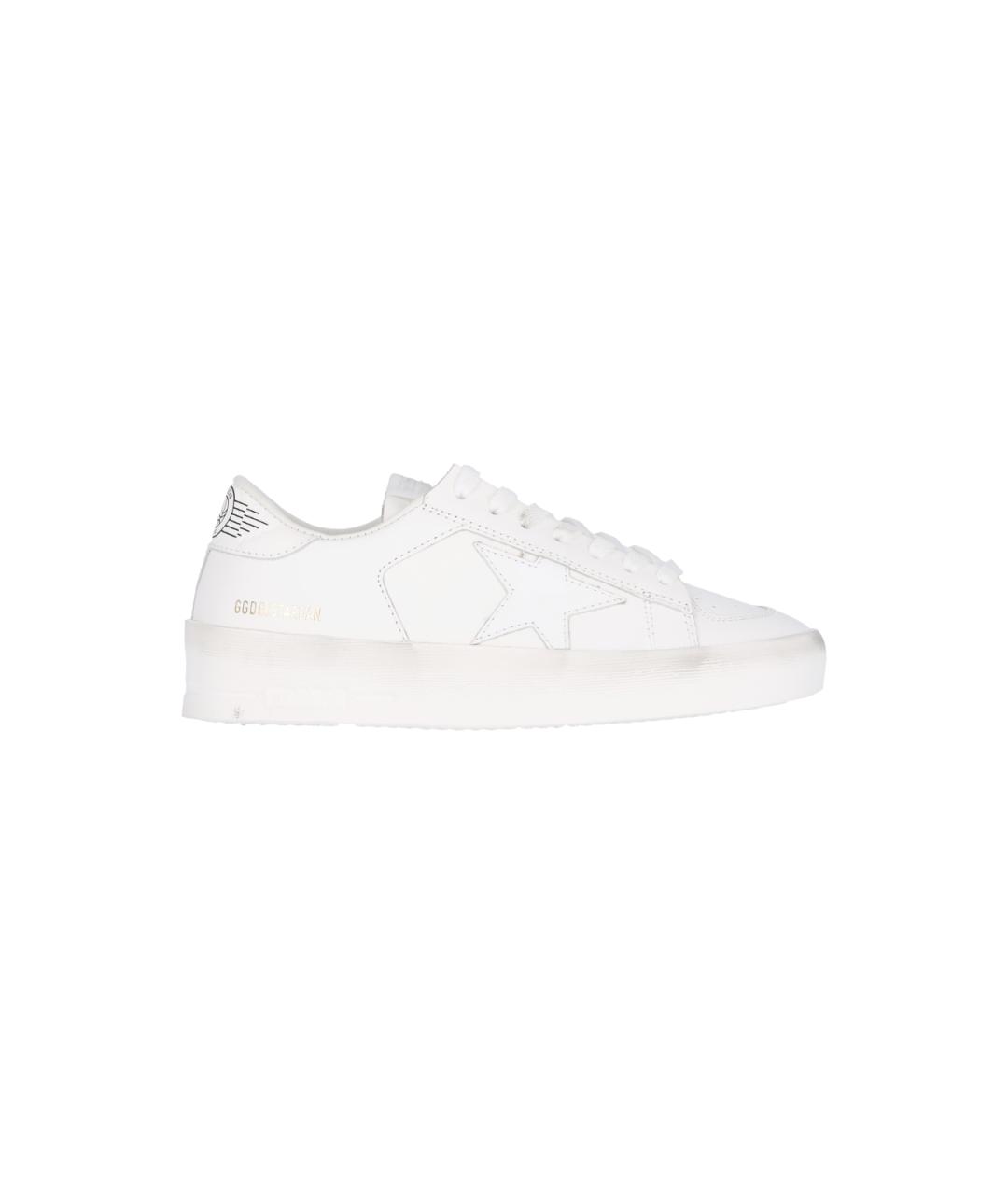 GOLDEN GOOSE DELUXE BRAND Белые кожаные кроссовки, фото 1