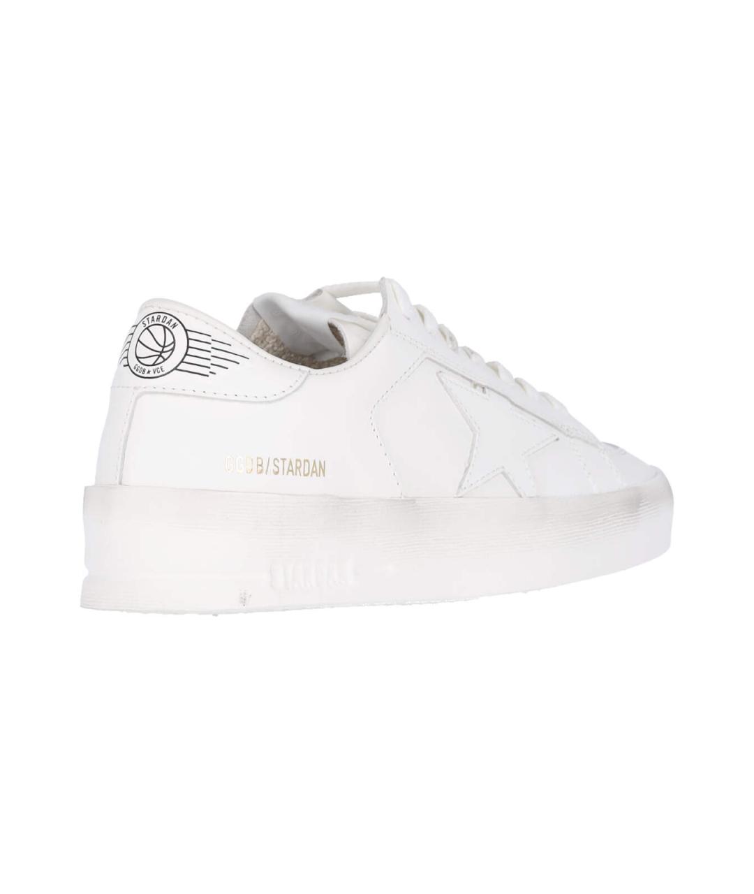 GOLDEN GOOSE DELUXE BRAND Белые кожаные кроссовки, фото 4