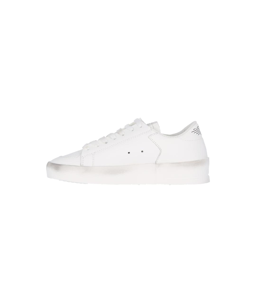 GOLDEN GOOSE DELUXE BRAND Белые кожаные кроссовки, фото 3