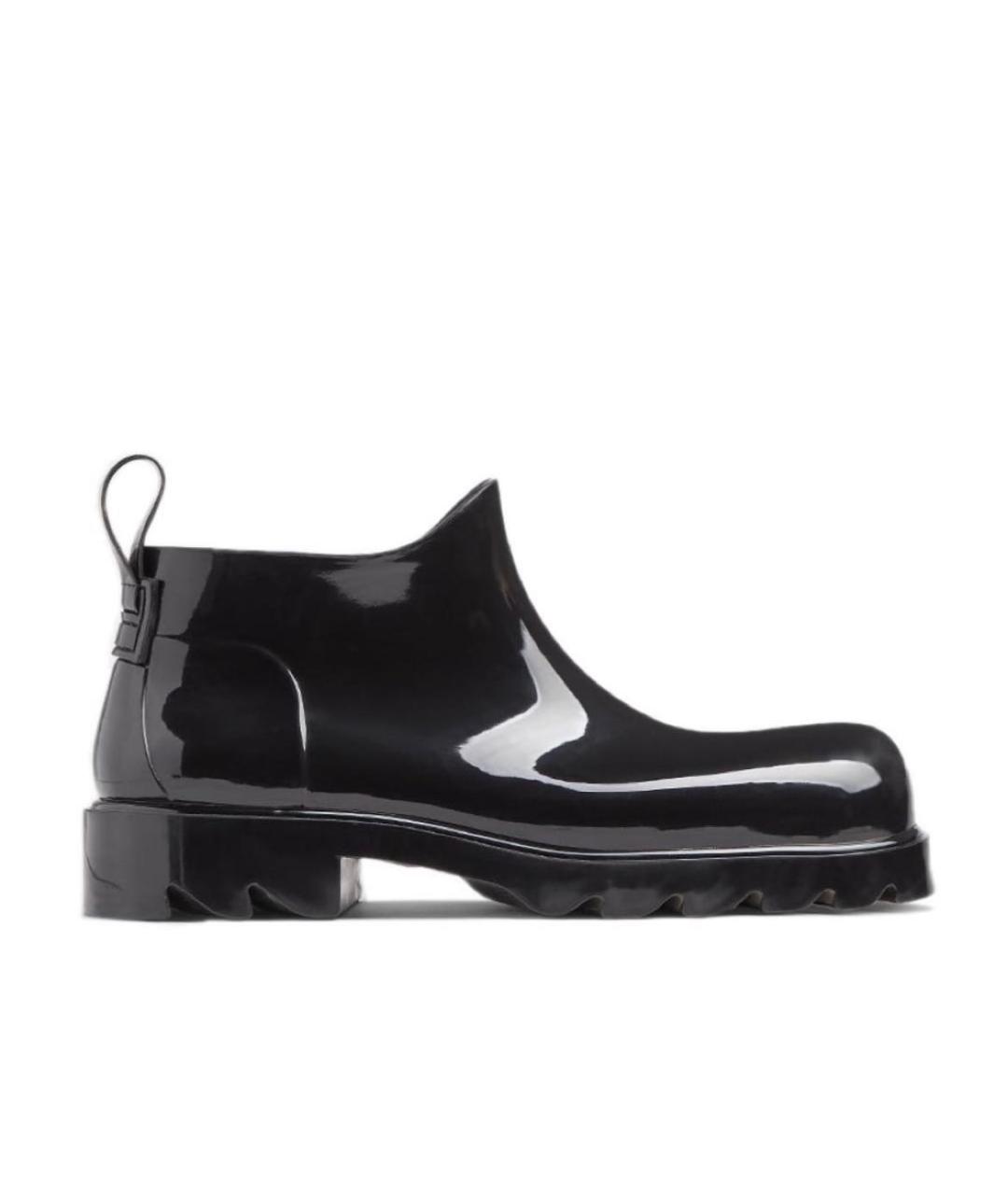 BOTTEGA VENETA Хаки резиновые низкие ботинки, фото 1