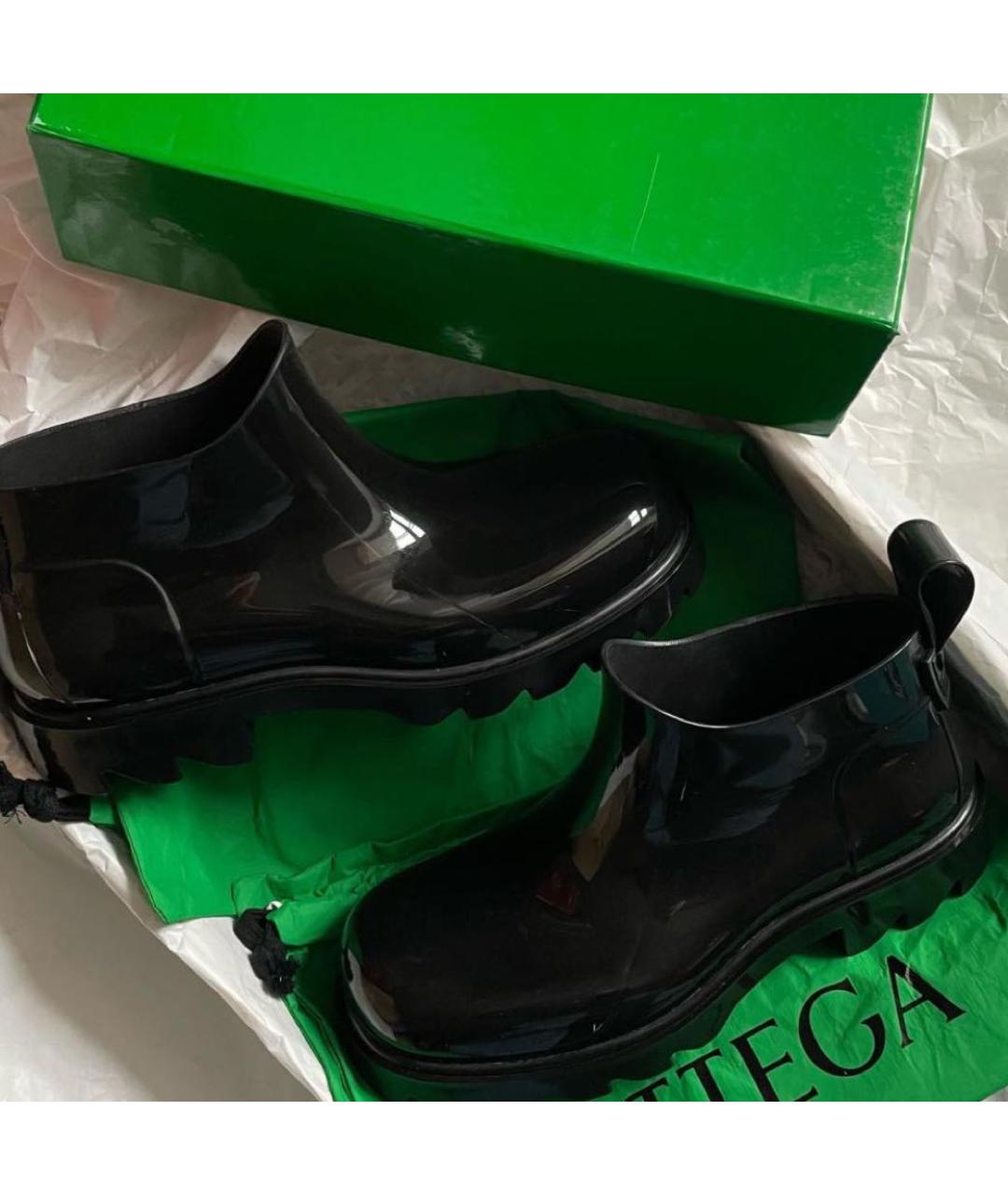 BOTTEGA VENETA Хаки резиновые низкие ботинки, фото 3