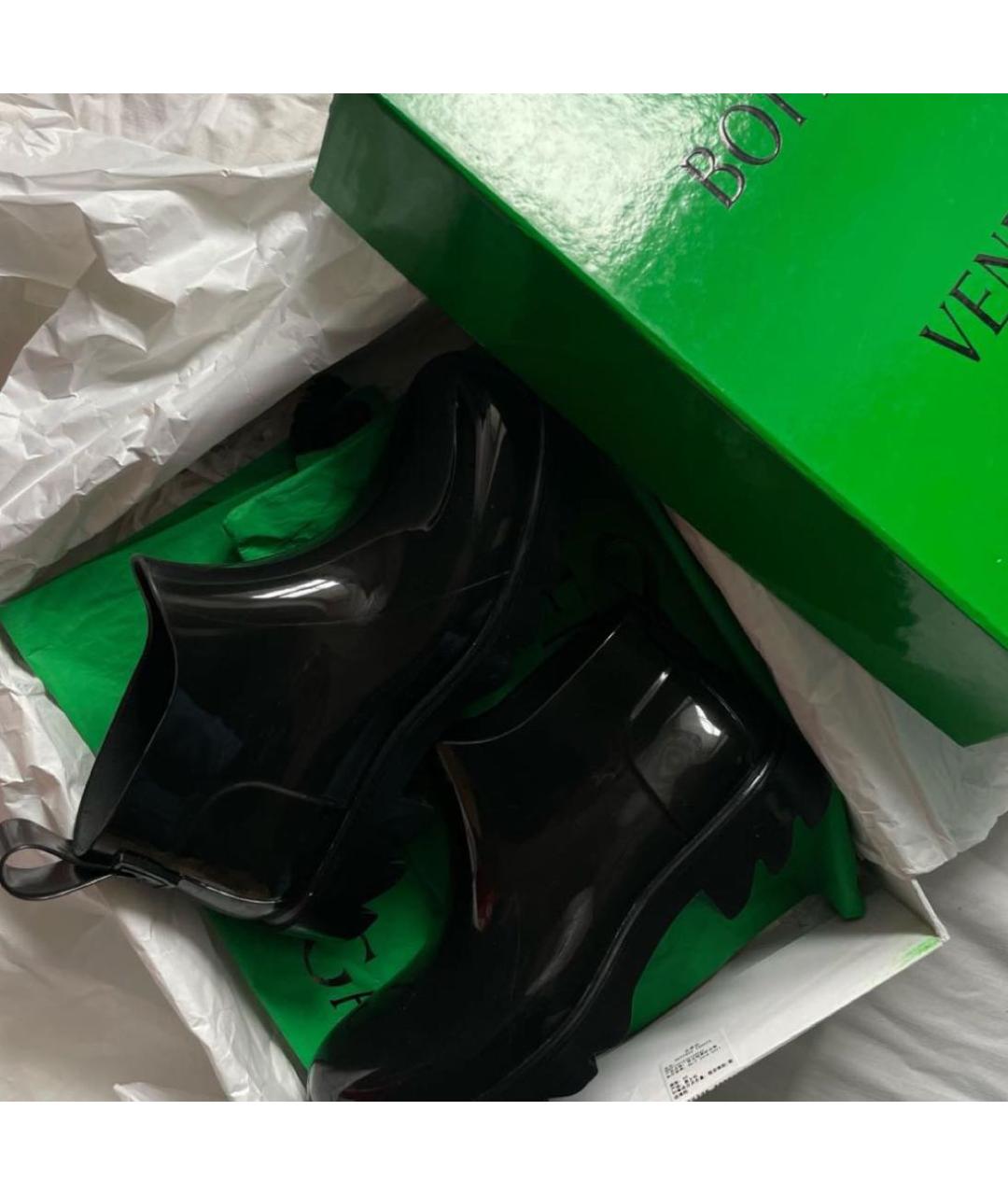 BOTTEGA VENETA Хаки резиновые низкие ботинки, фото 2