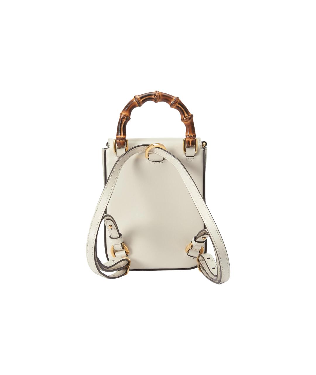 GUCCI Белый кожаный рюкзак, фото 5