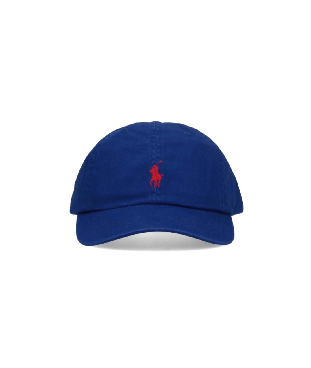 POLO RALPH LAUREN Синяя хлопковая кепка/бейсболка, фото 1