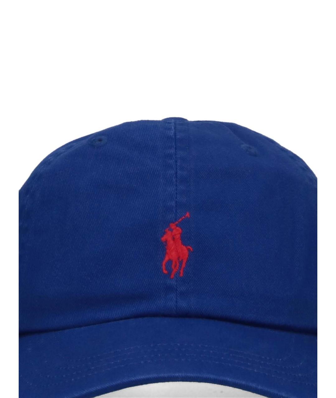 POLO RALPH LAUREN Синяя хлопковая кепка/бейсболка, фото 3