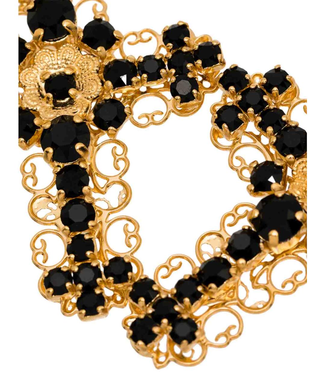 DOLCE&GABBANA Золотые металлические серьги, фото 3