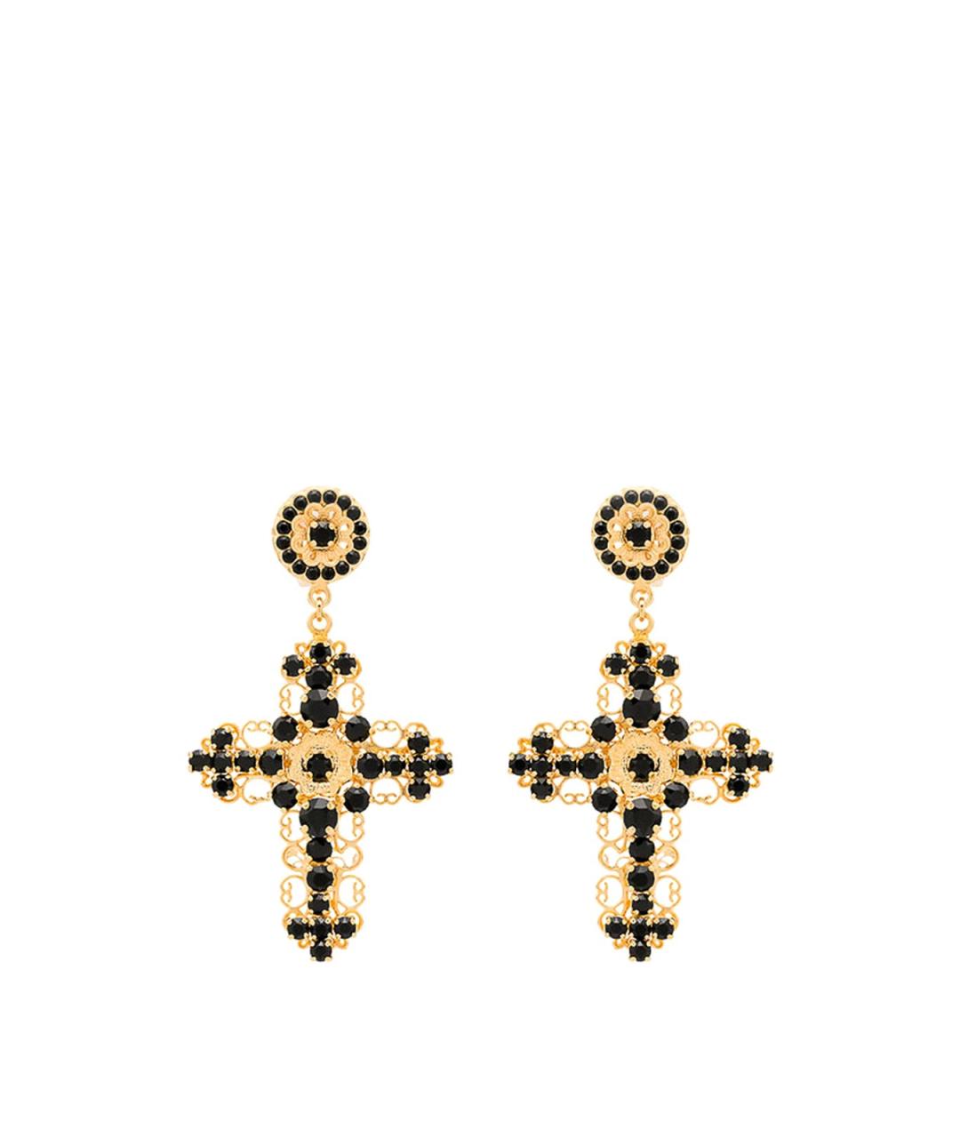 DOLCE&GABBANA Золотые металлические серьги, фото 1