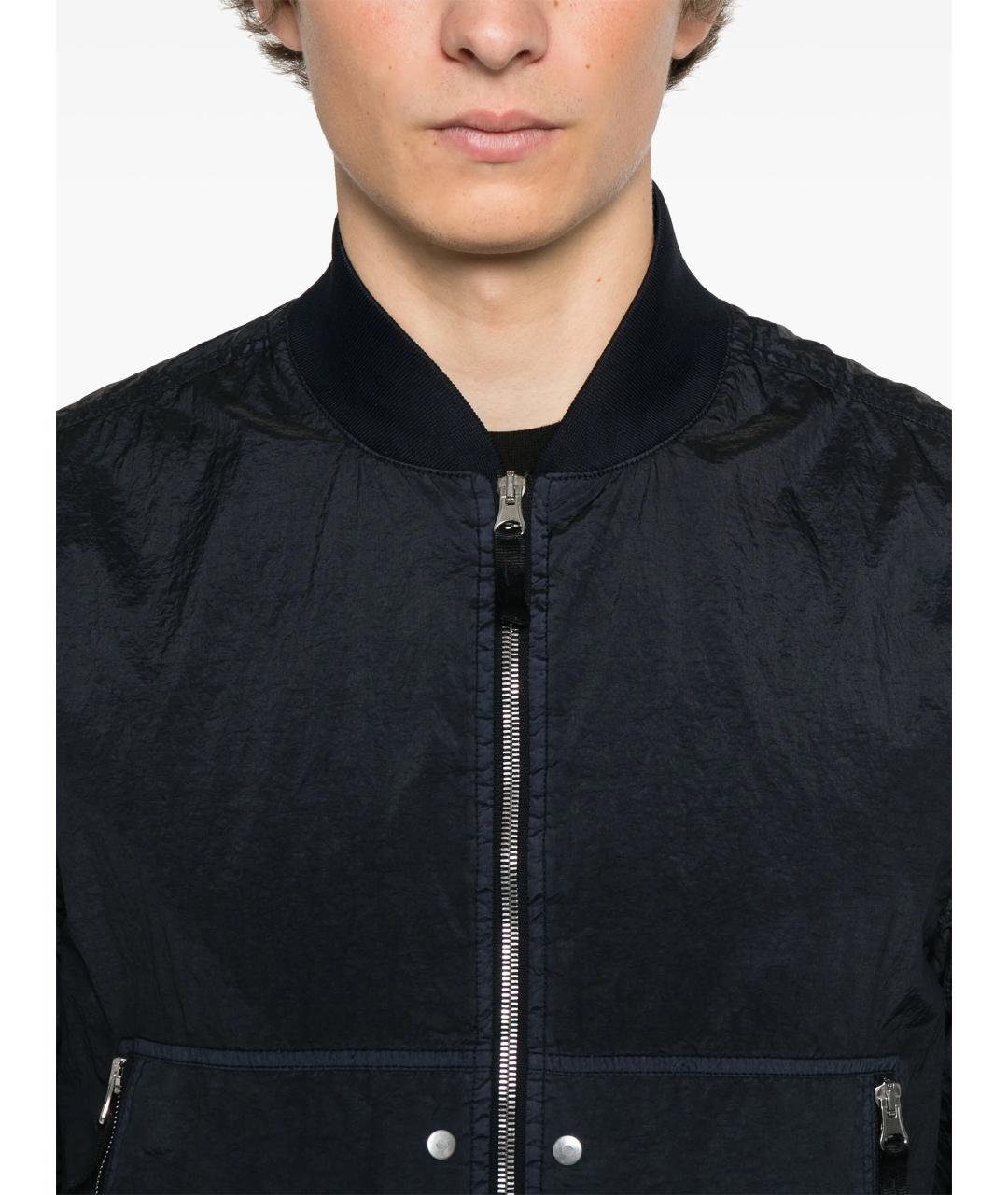 STONE ISLAND Синяя полиамидовая куртка, фото 5