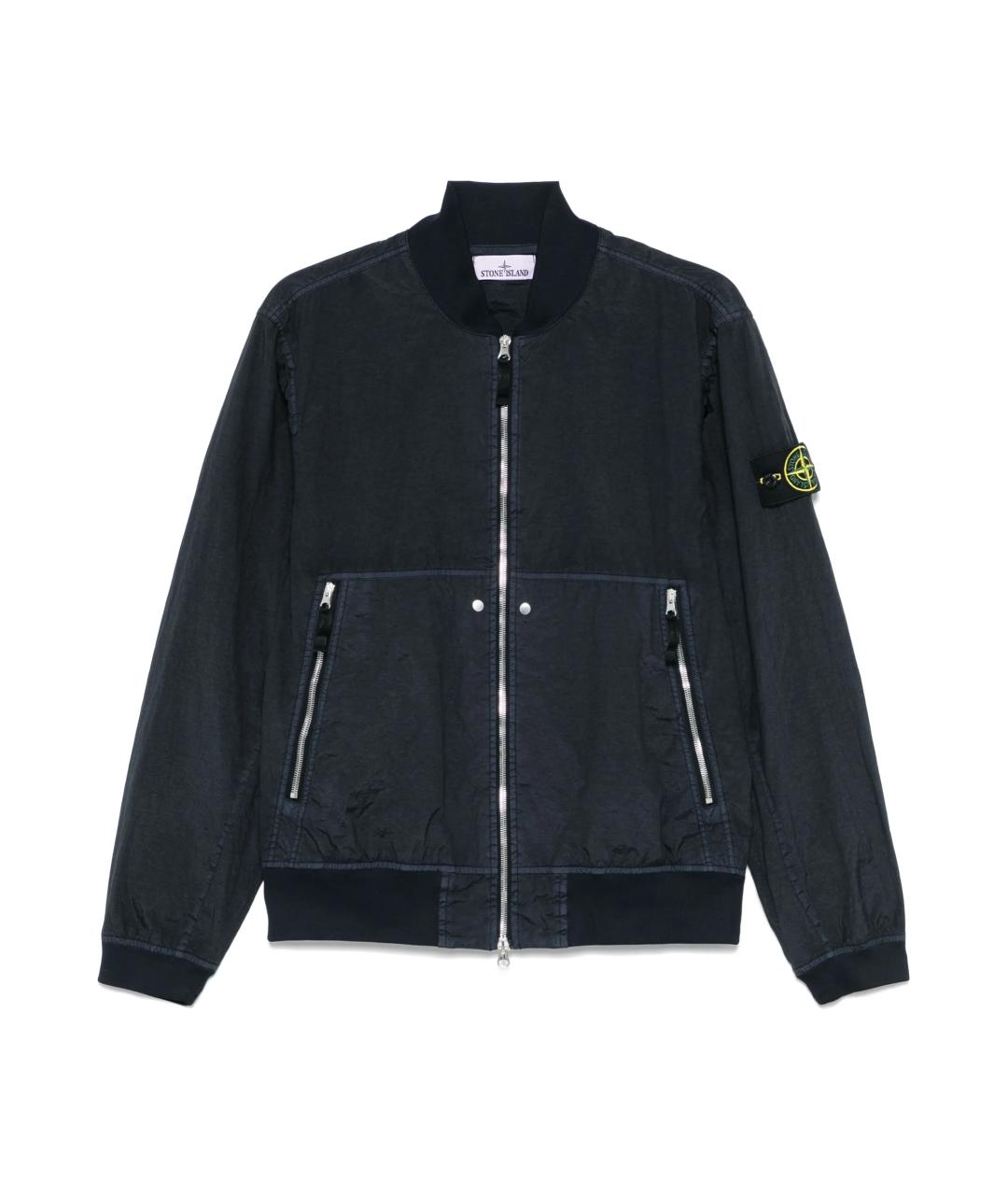STONE ISLAND Синяя полиамидовая куртка, фото 1