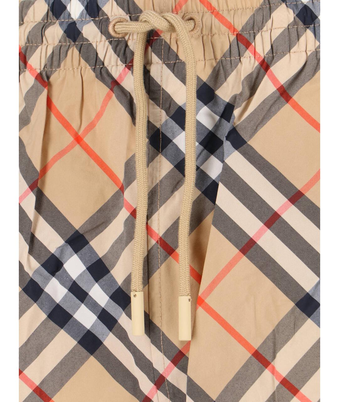BURBERRY Бежевые полиамидовые плавки, фото 5