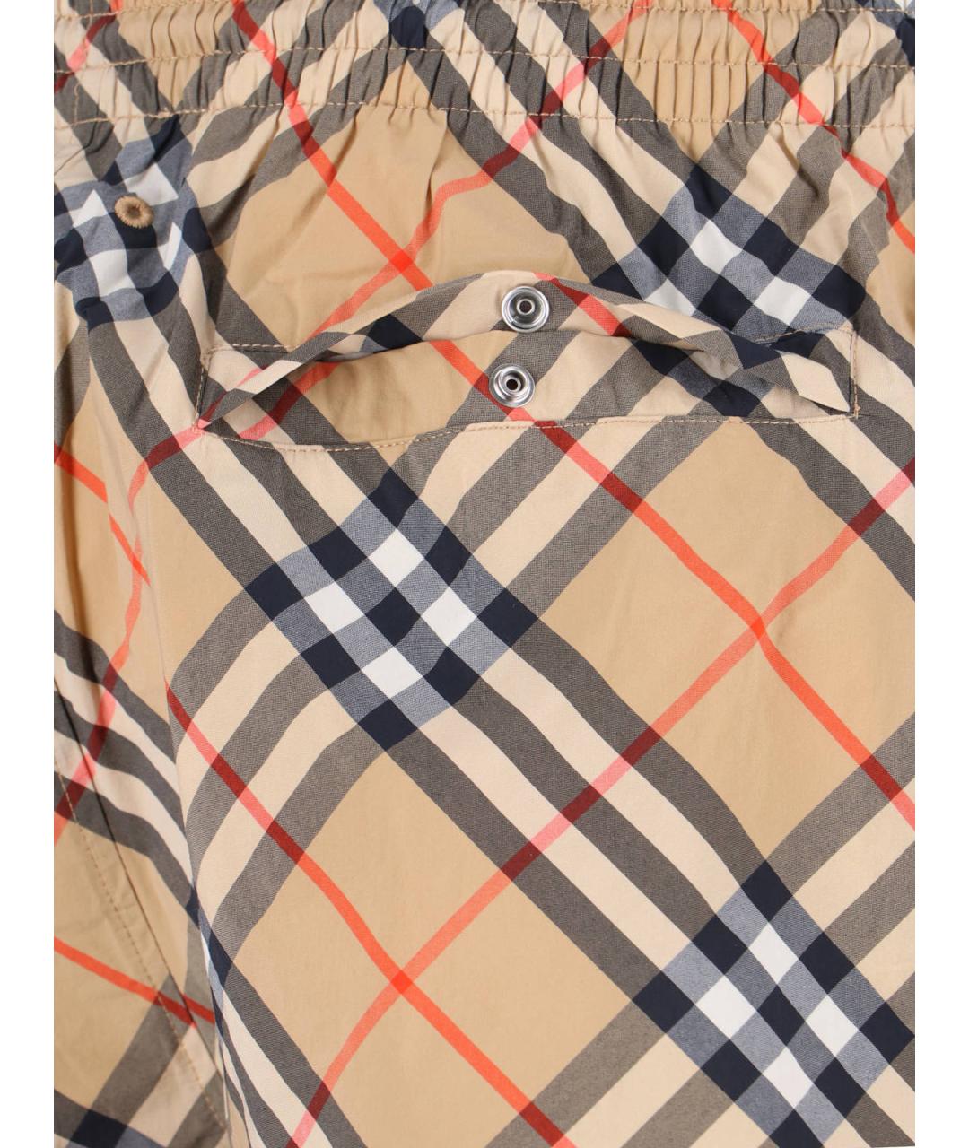 BURBERRY Бежевые полиамидовые плавки, фото 4