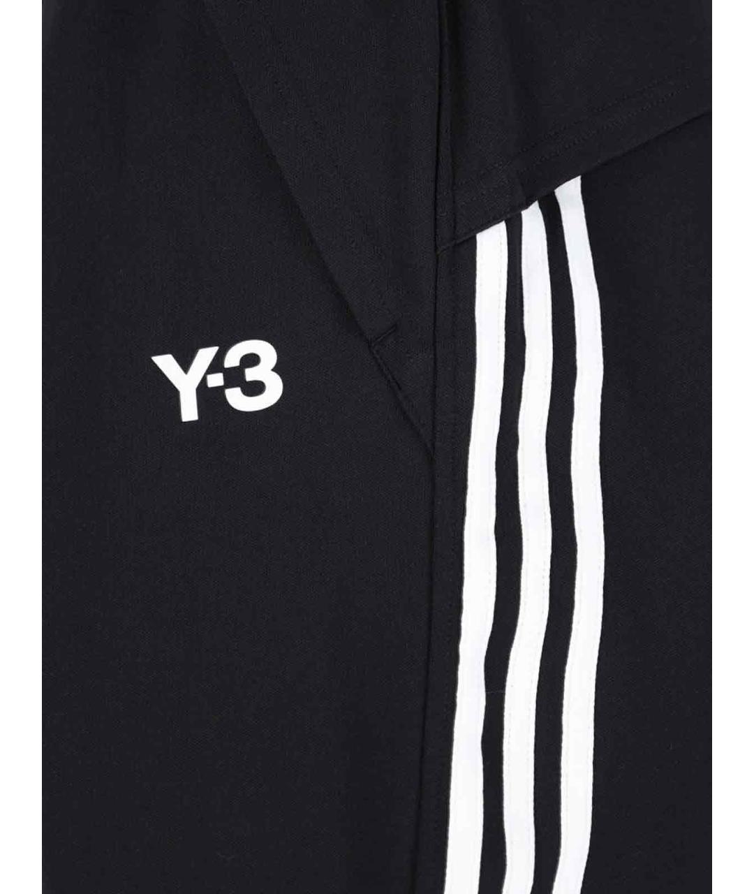 Y-3 Черные полиамидовые повседневные брюки, фото 4