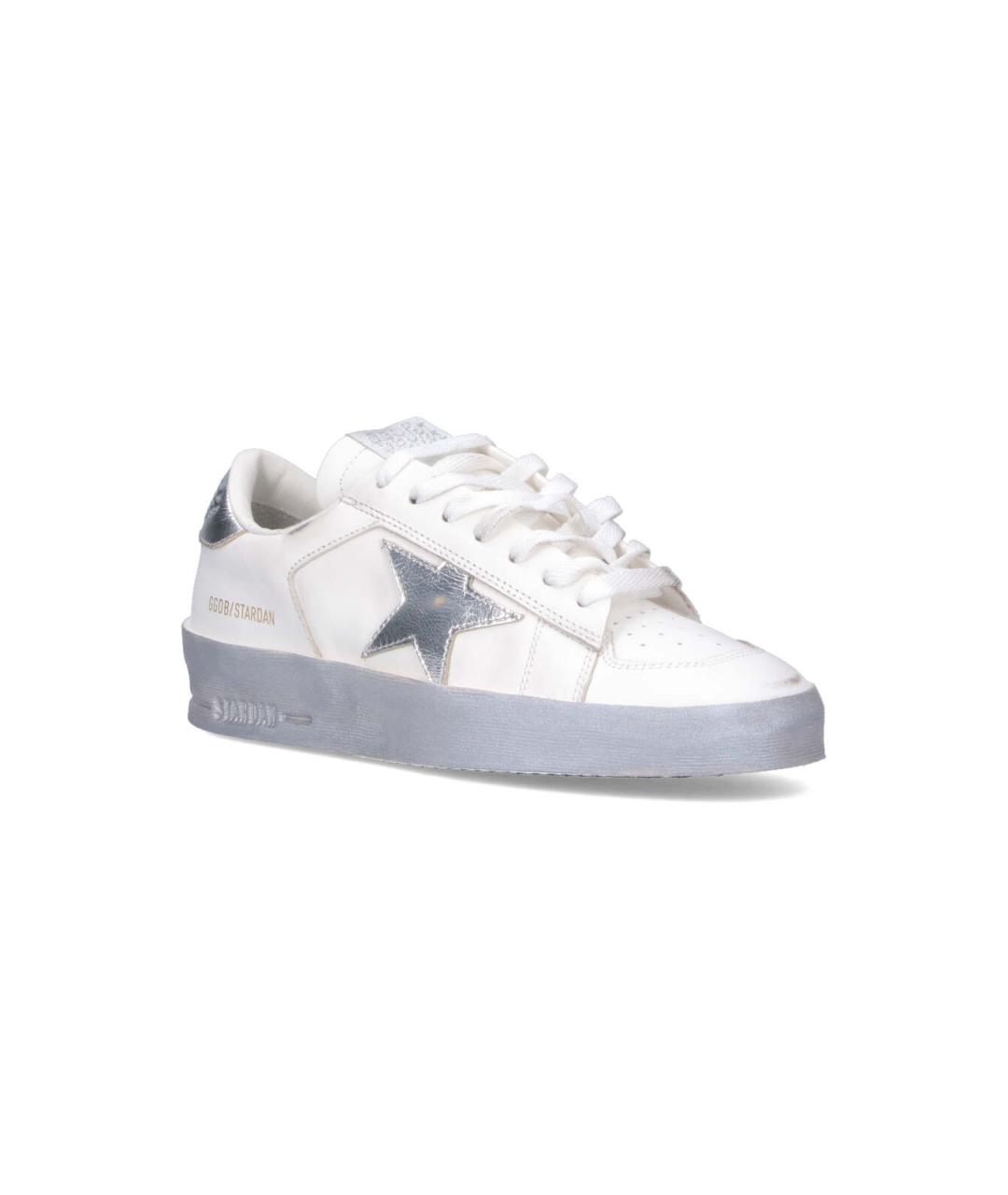 GOLDEN GOOSE DELUXE BRAND Белые кожаные кроссовки, фото 2