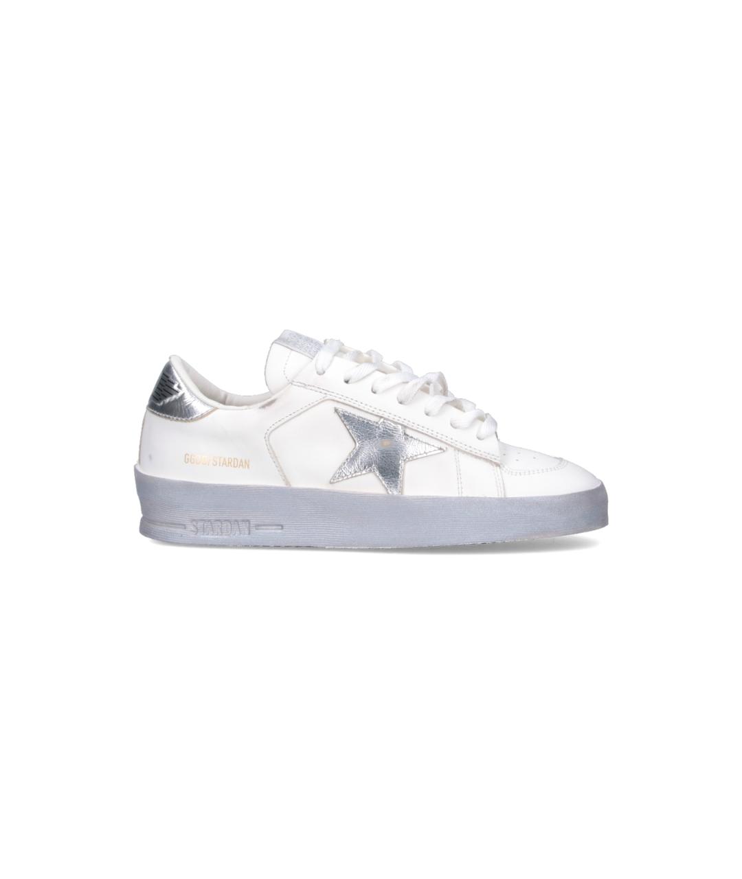 GOLDEN GOOSE DELUXE BRAND Белые кожаные кроссовки, фото 1