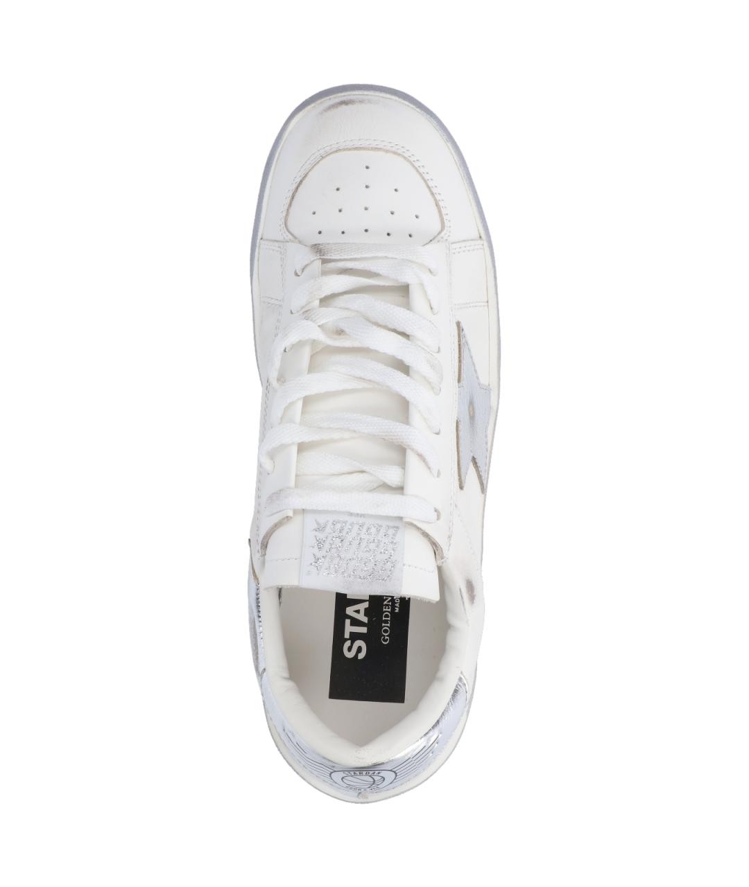 GOLDEN GOOSE DELUXE BRAND Белые кожаные кроссовки, фото 5