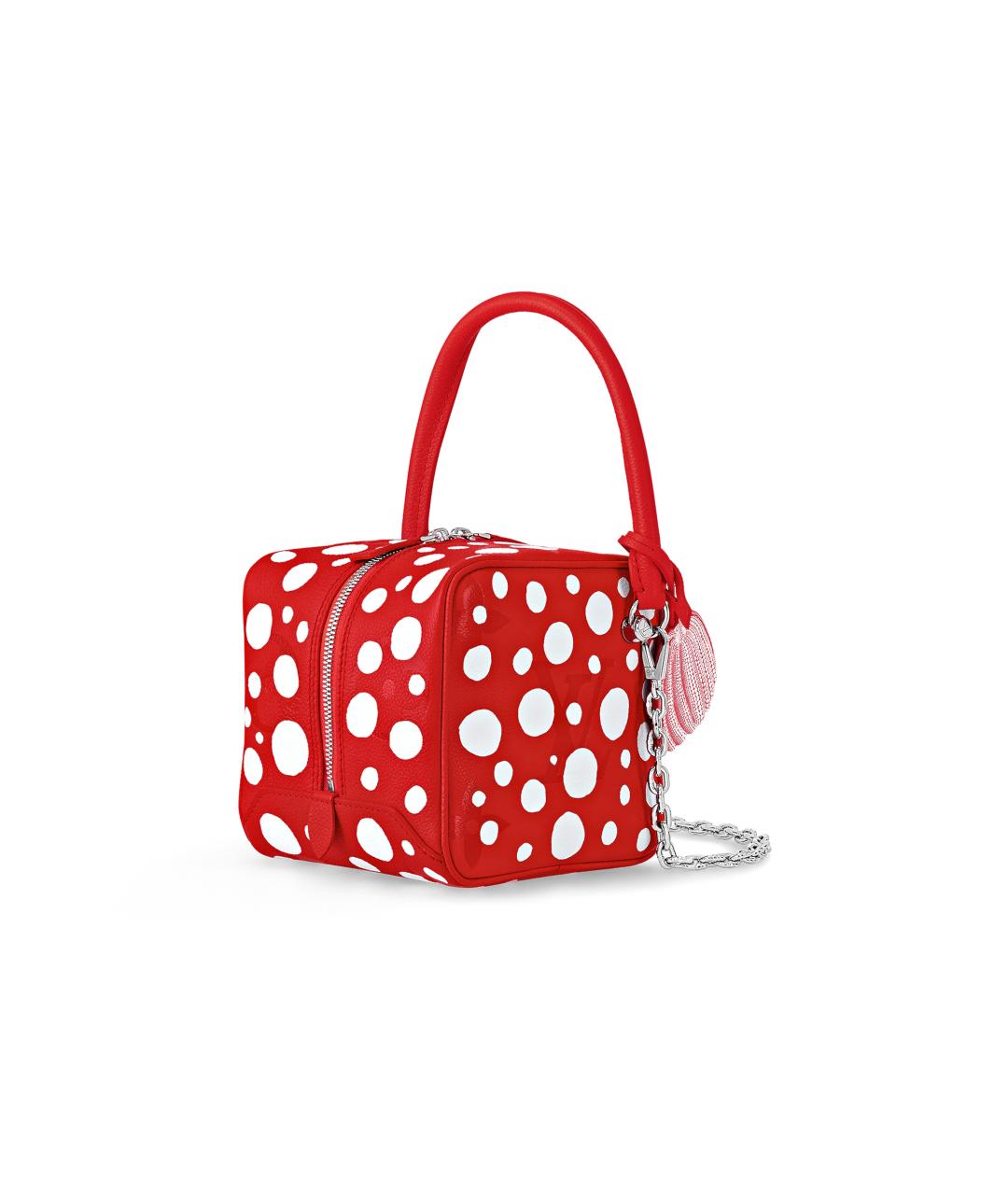 LOUIS VUITTON Красная кожаная сумка через плечо, фото 3
