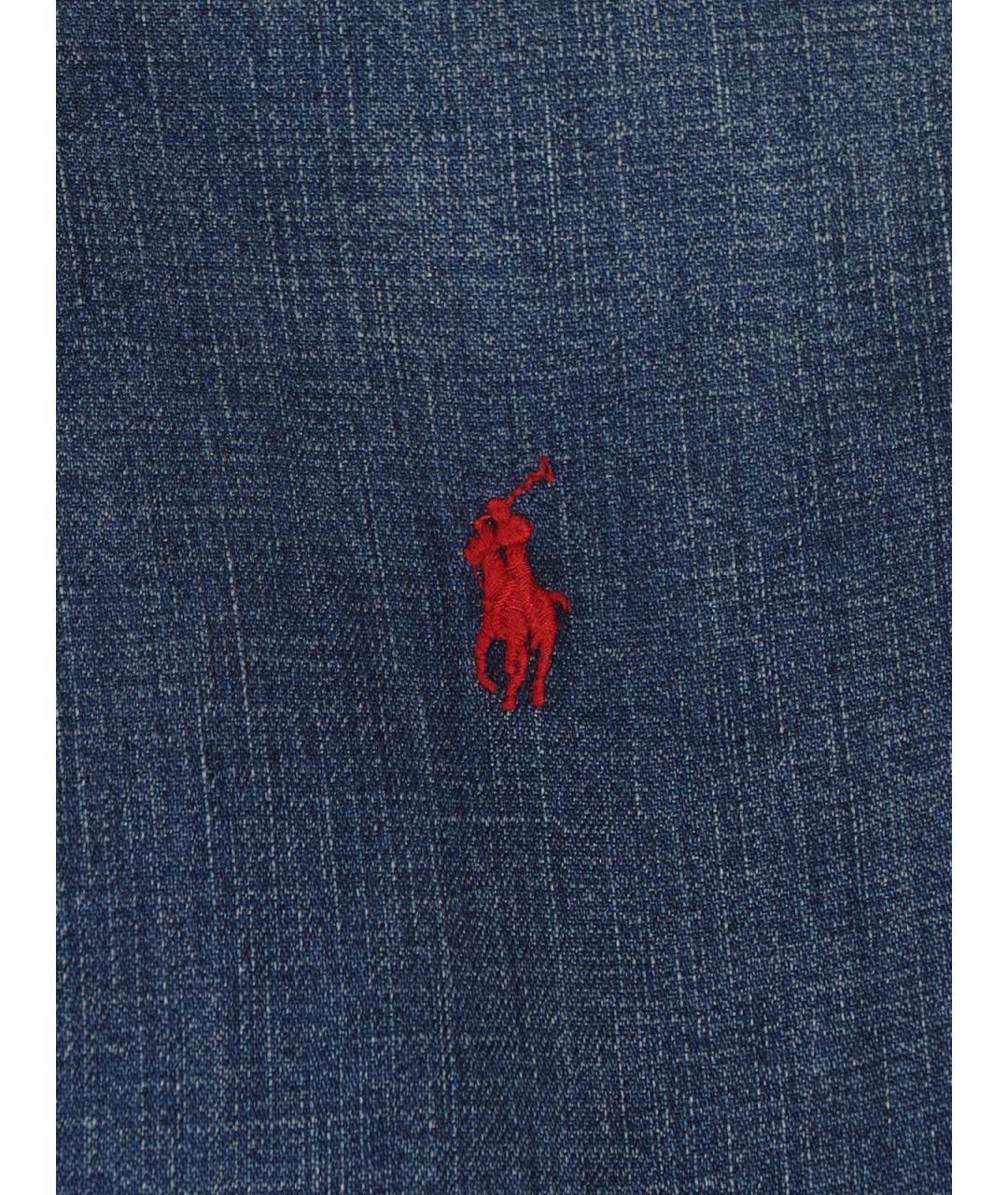 POLO RALPH LAUREN Синяя хлопковая куртка, фото 4