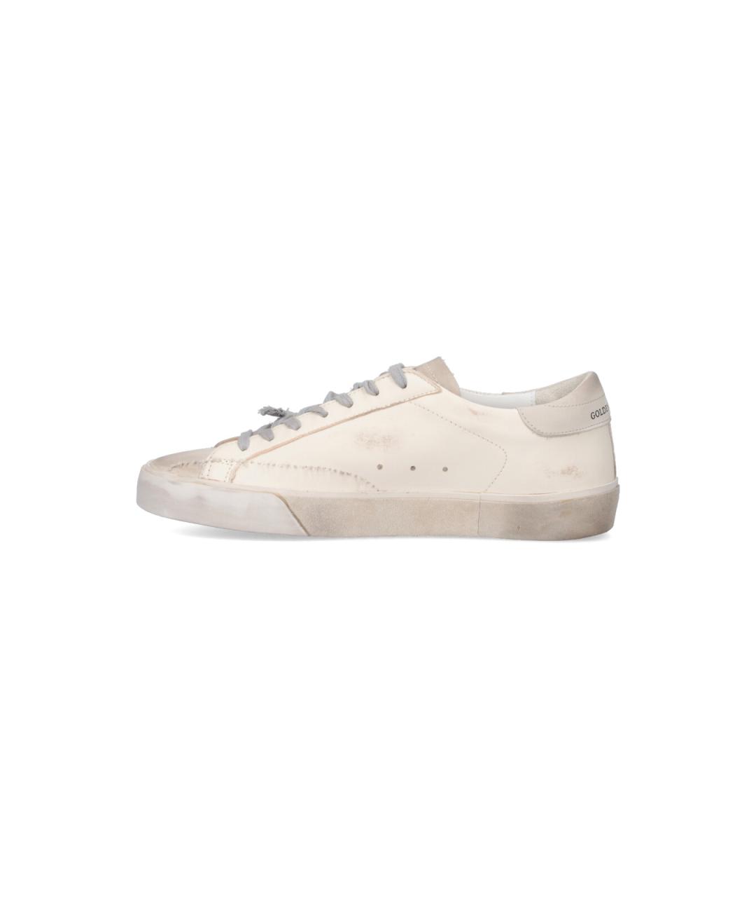 GOLDEN GOOSE DELUXE BRAND Белые синтетические низкие кроссовки / кеды, фото 3
