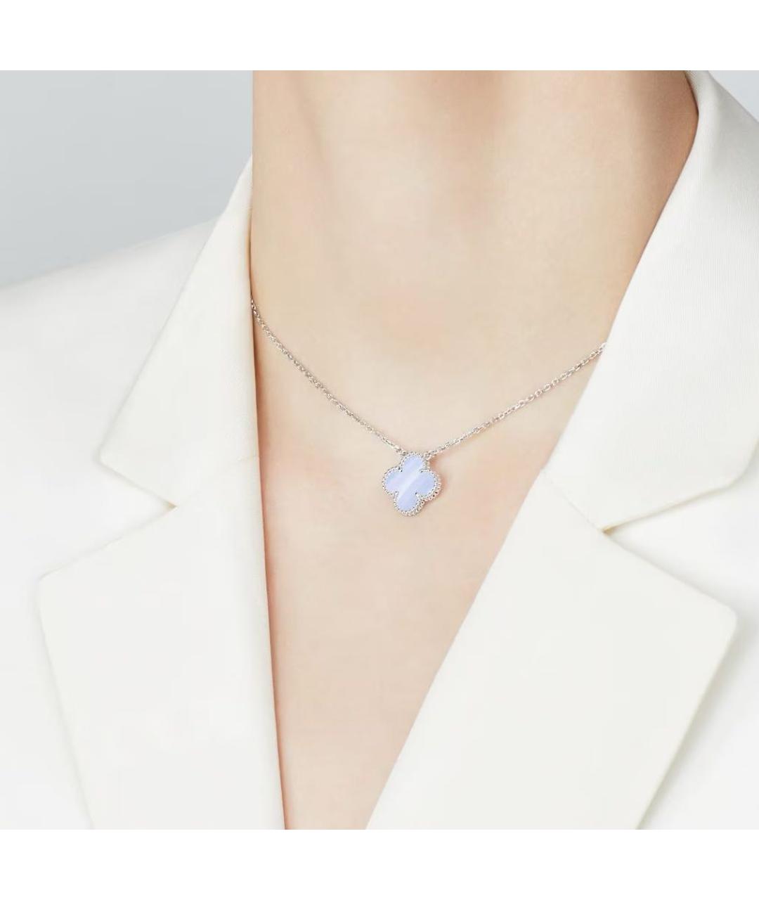 VAN CLEEF & ARPELS Голубая подвеска из белого золота, фото 3