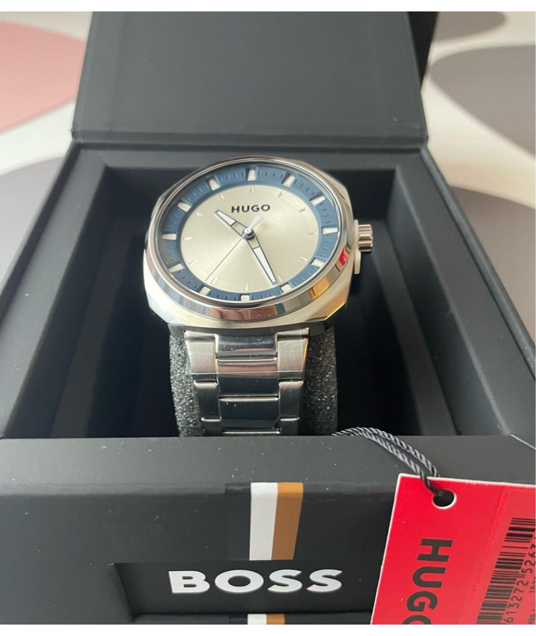 HUGO BOSS Серебряные стальные часы, фото 5