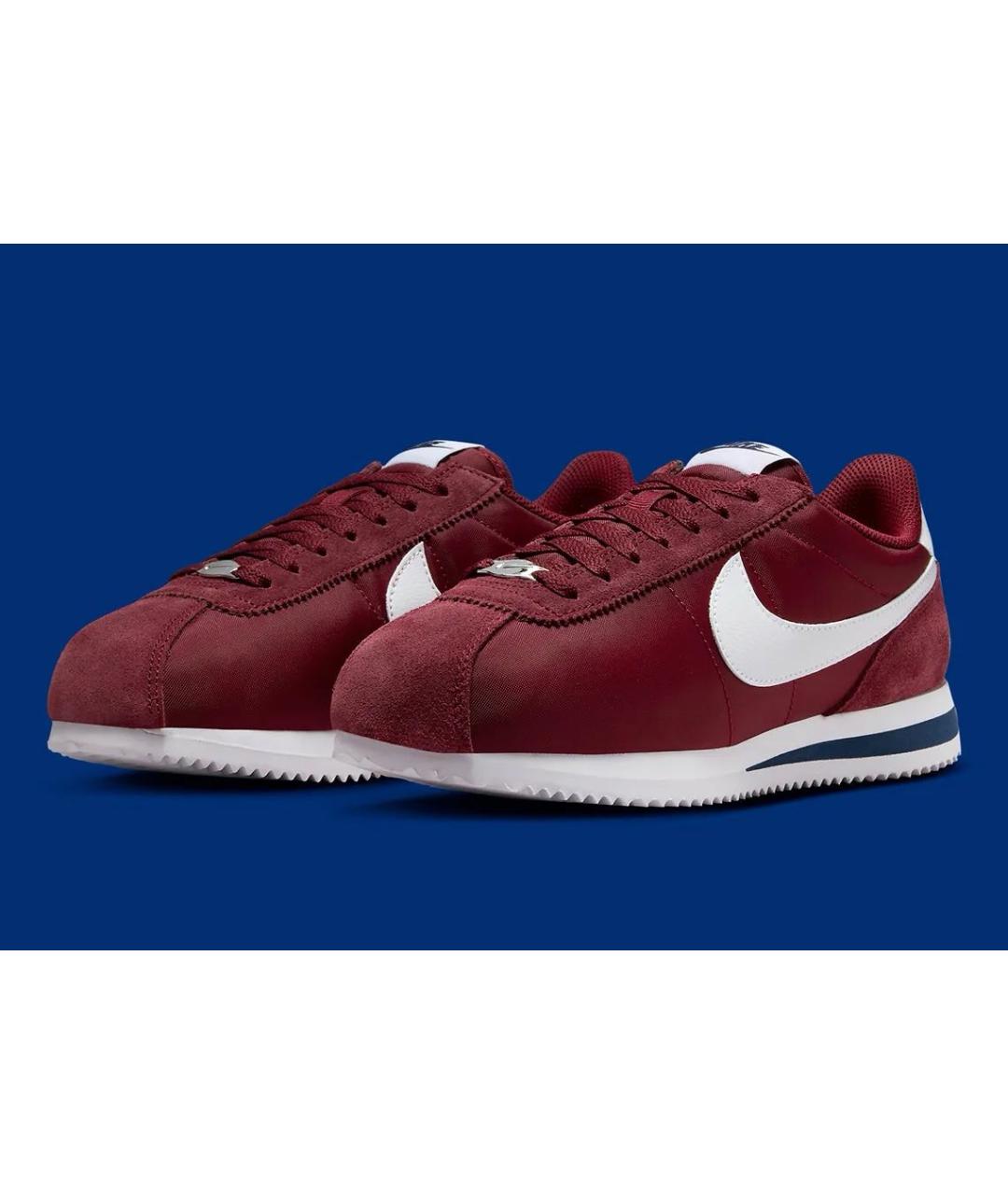 NIKE Бордовые текстильные кроссовки, фото 4