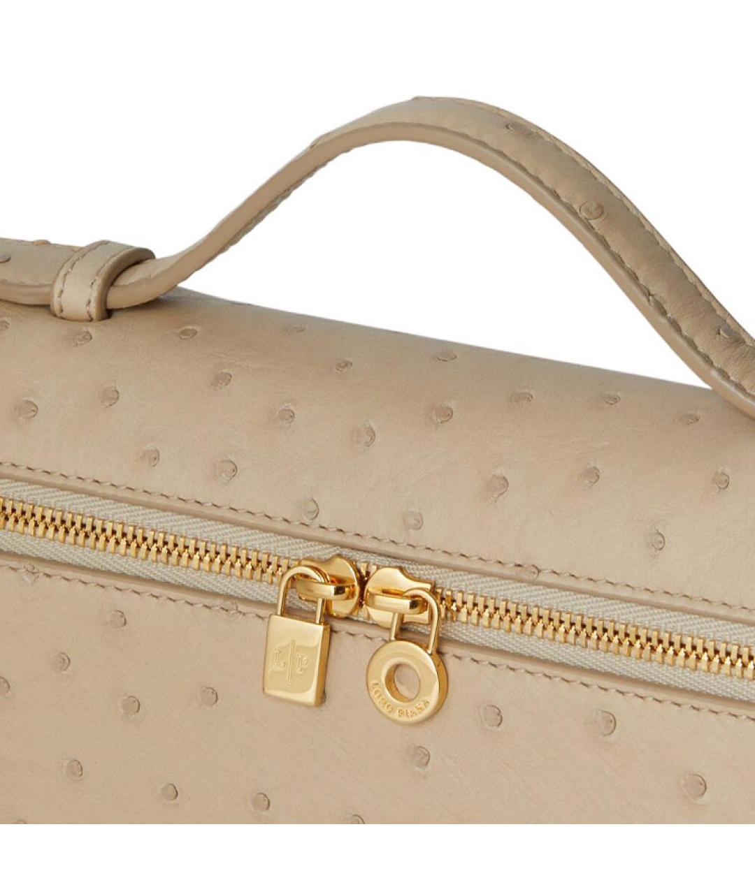 LORO PIANA Бежевая сумка через плечо, фото 5