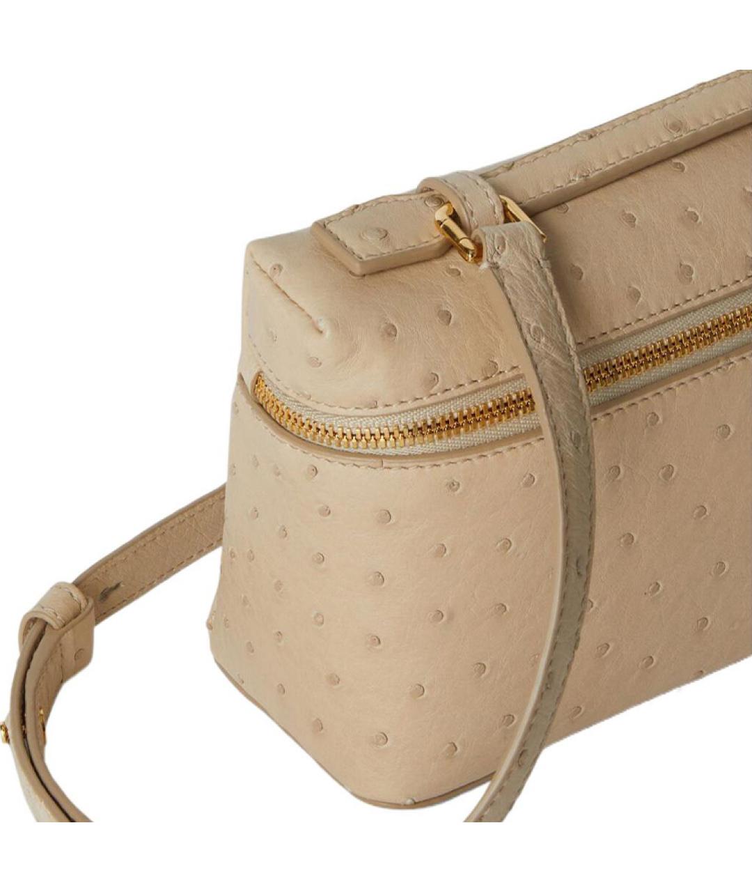 LORO PIANA Бежевая сумка через плечо, фото 3