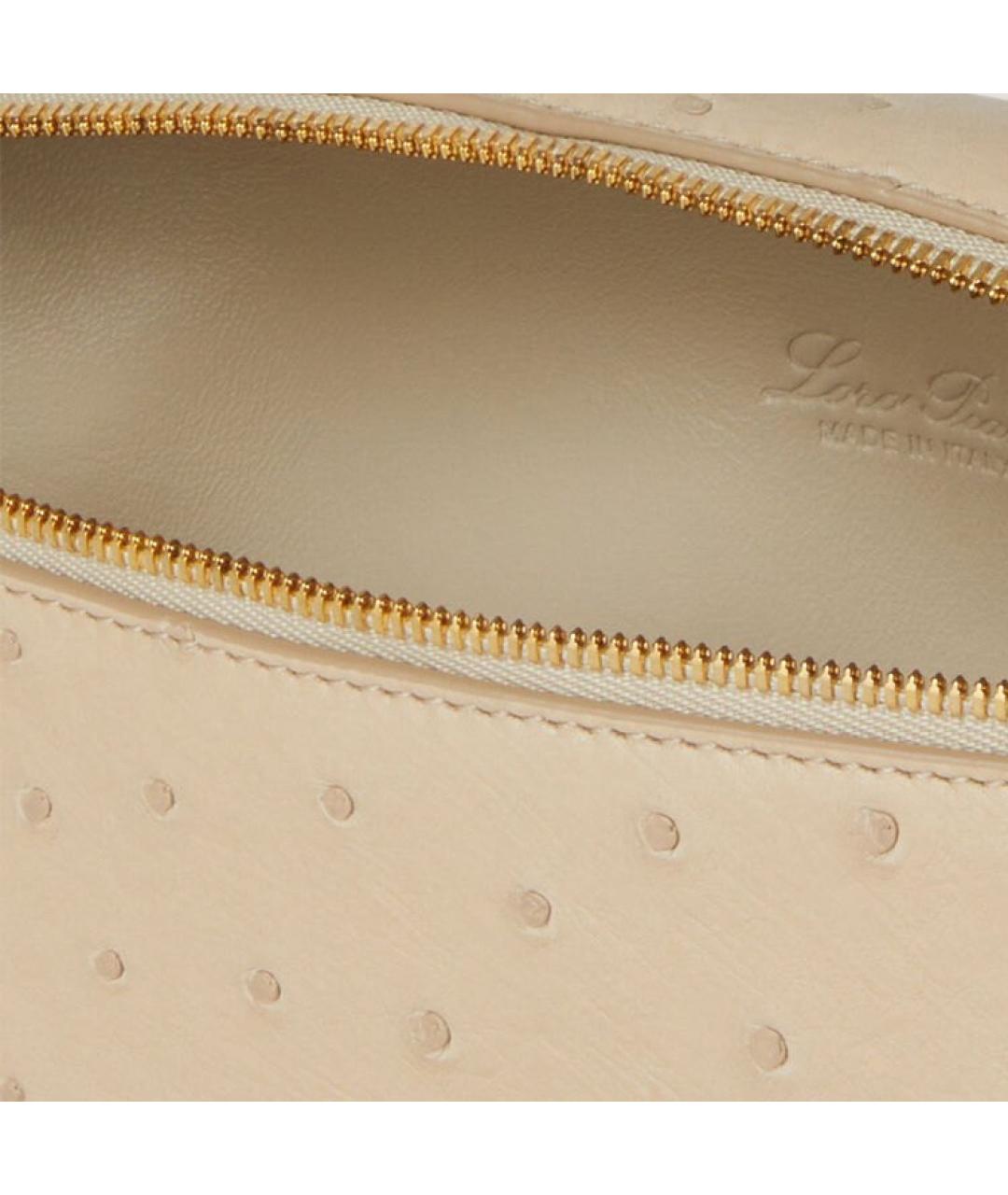 LORO PIANA Бежевая сумка через плечо, фото 6