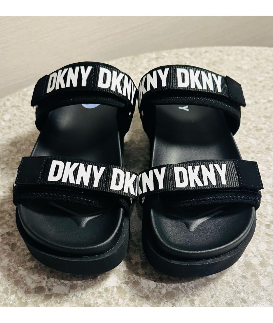 DKNY Черные шлепанцы, фото 2