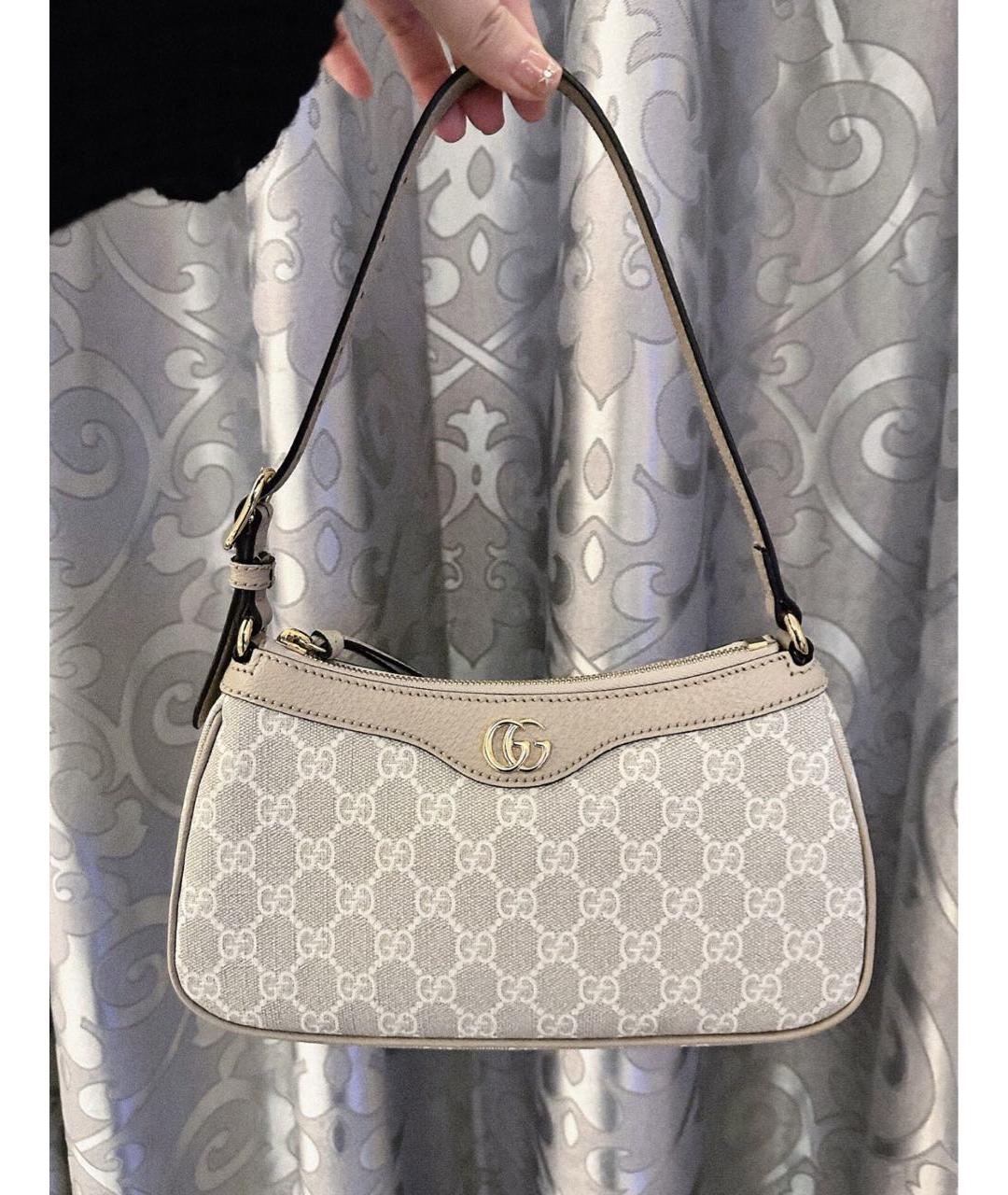 GUCCI Бежевая сумка с короткими ручками, фото 4