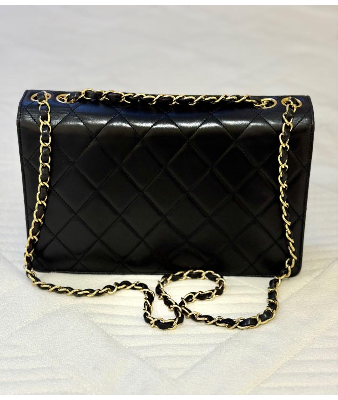 CHANEL Черная кожаная сумка через плечо, фото 3