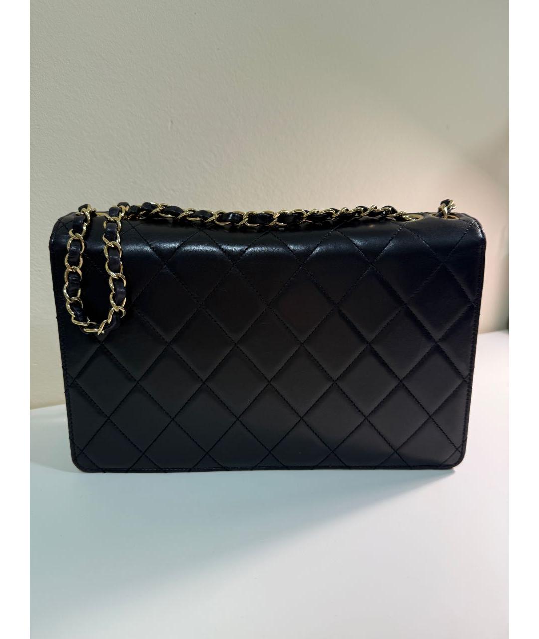 CHANEL Черная кожаная сумка через плечо, фото 3