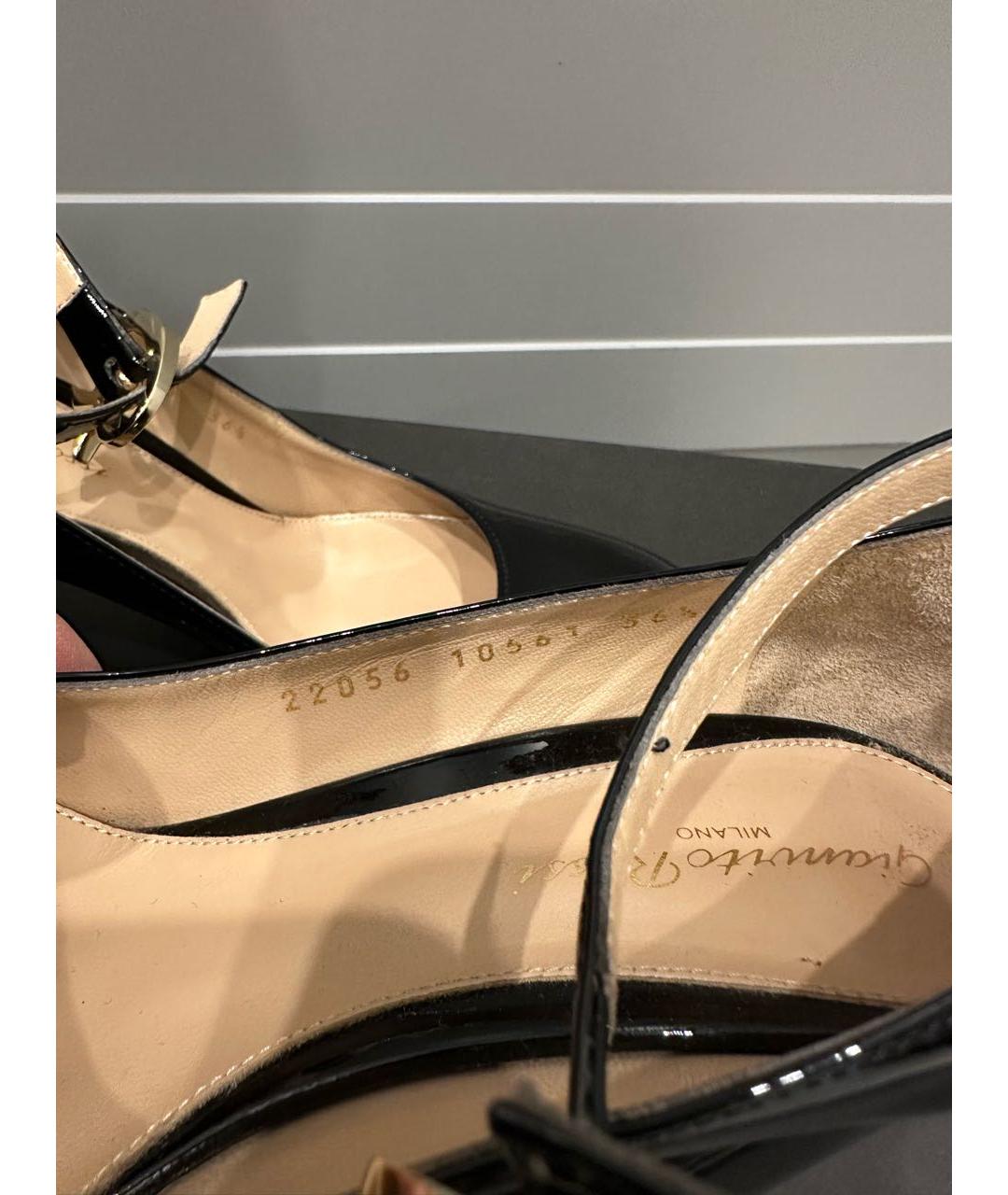 GIANVITO ROSSI Черные туфли из лакированной кожи, фото 5