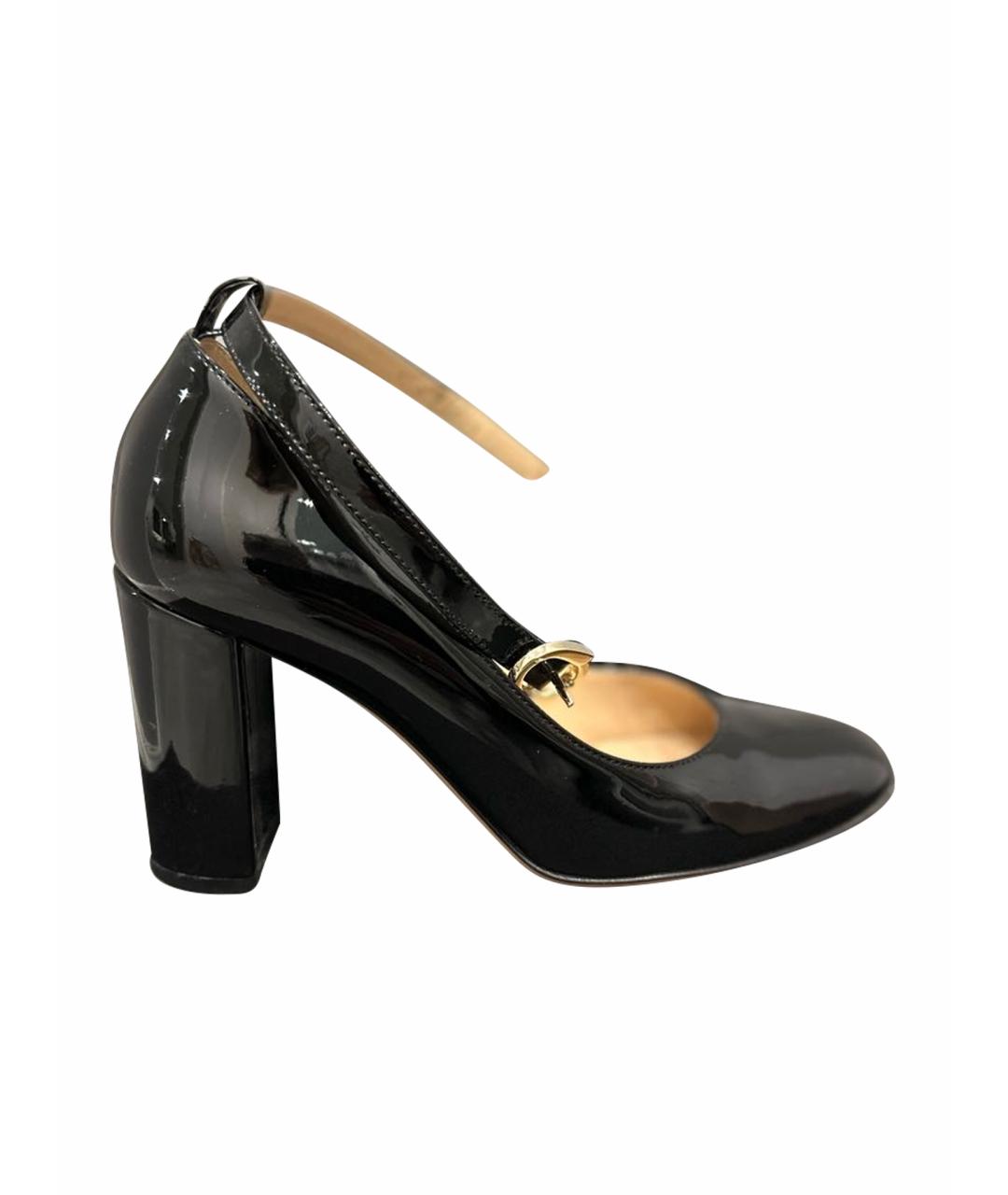 GIANVITO ROSSI Черные туфли из лакированной кожи, фото 1