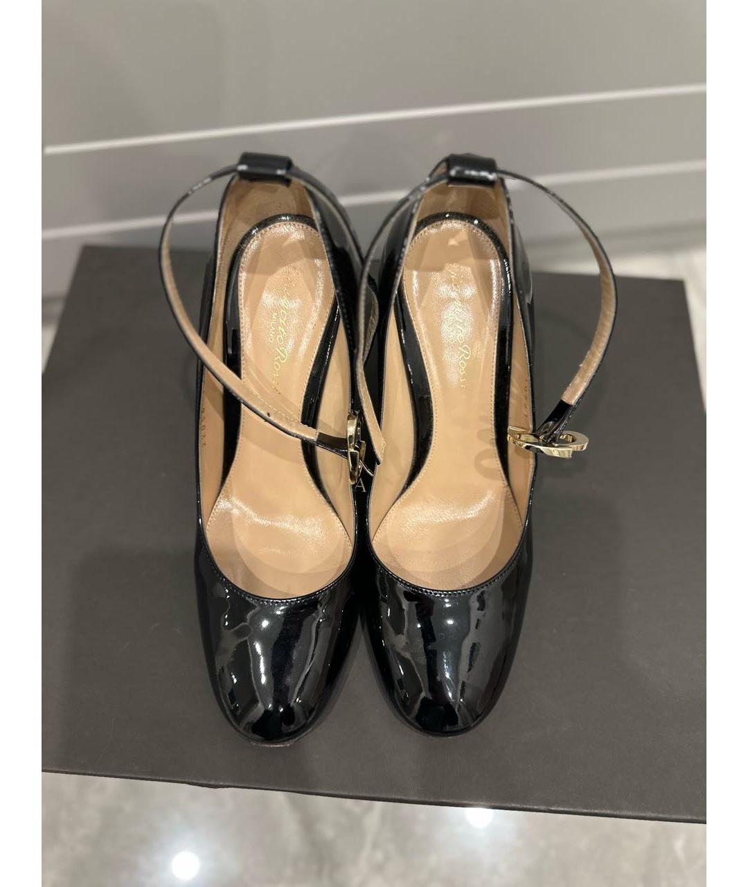 GIANVITO ROSSI Черные туфли из лакированной кожи, фото 6