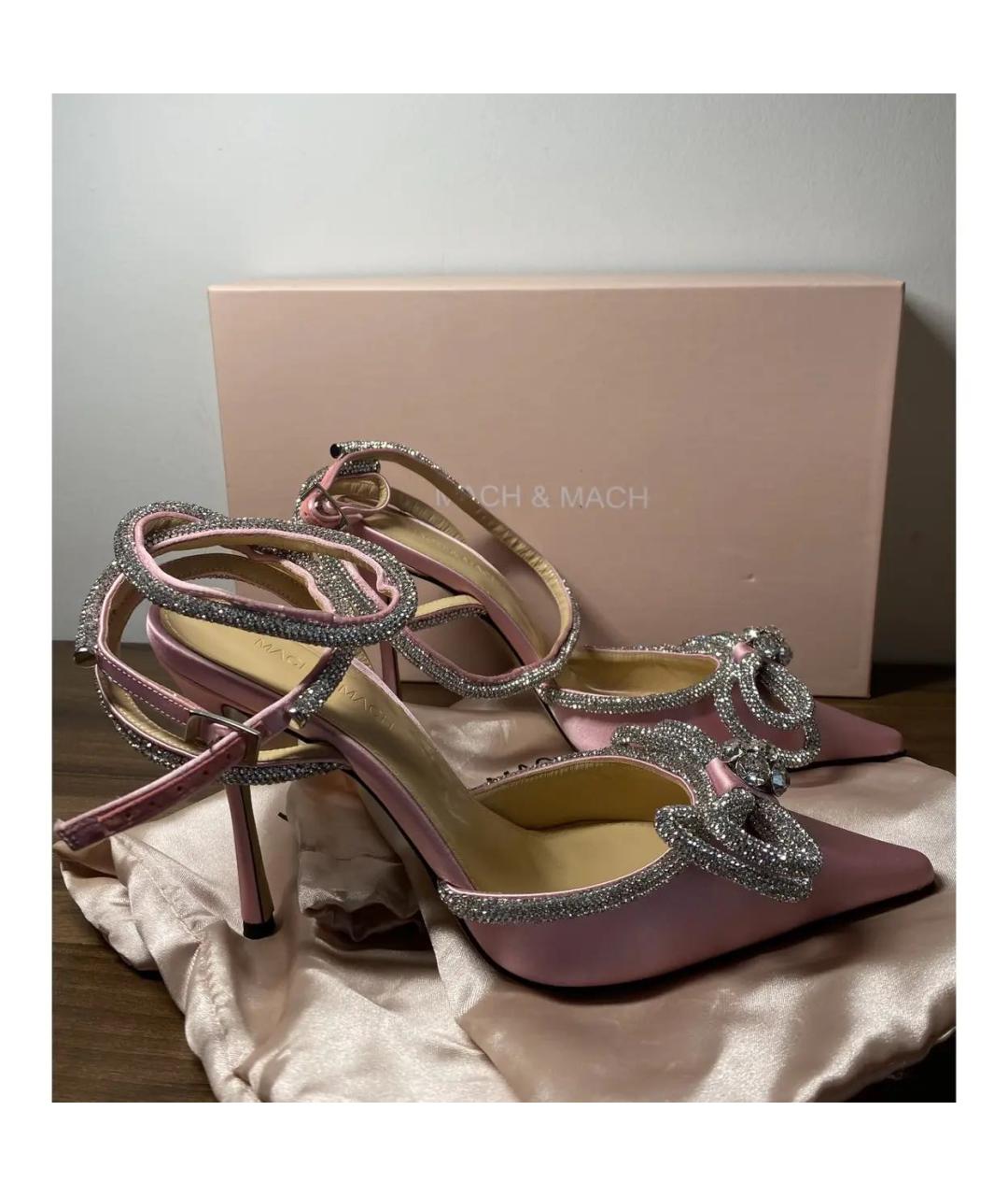 MACH&MACH Розовые текстильные туфли, фото 2