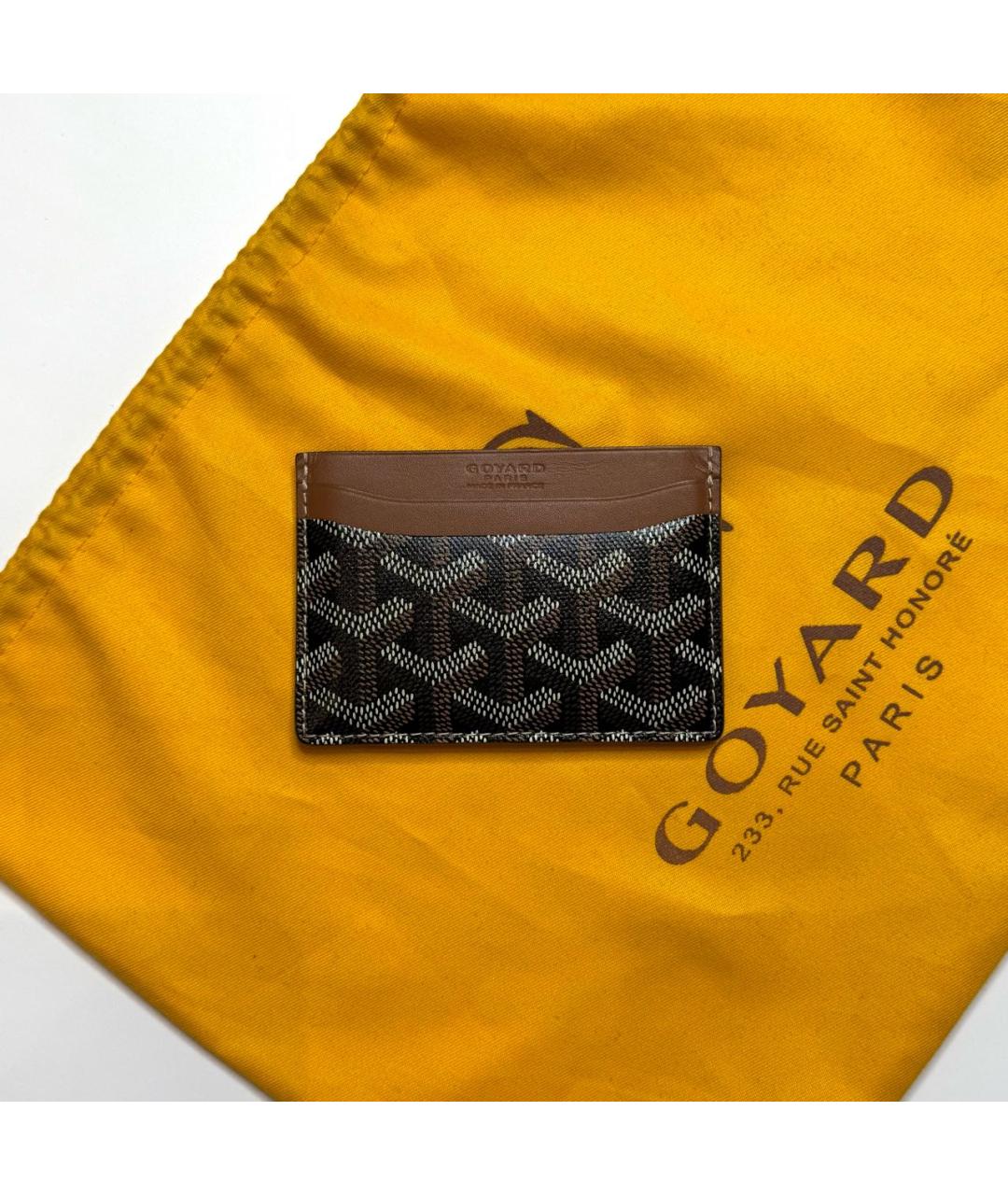 GOYARD Черный кожаный кардхолдер, фото 3