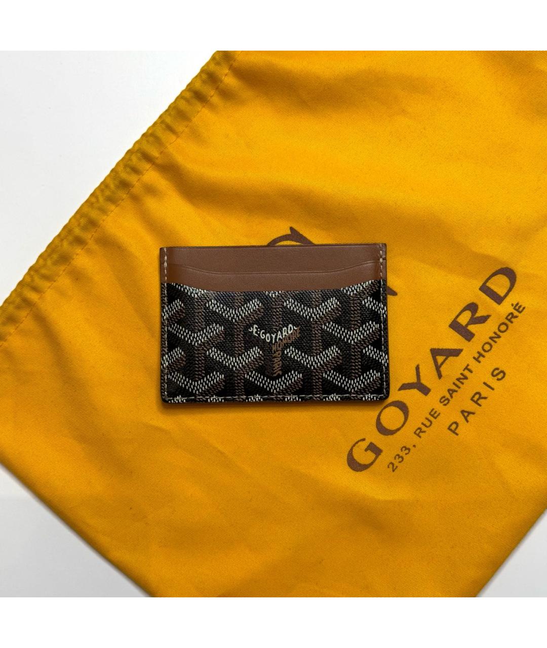 GOYARD Черный кожаный кардхолдер, фото 2