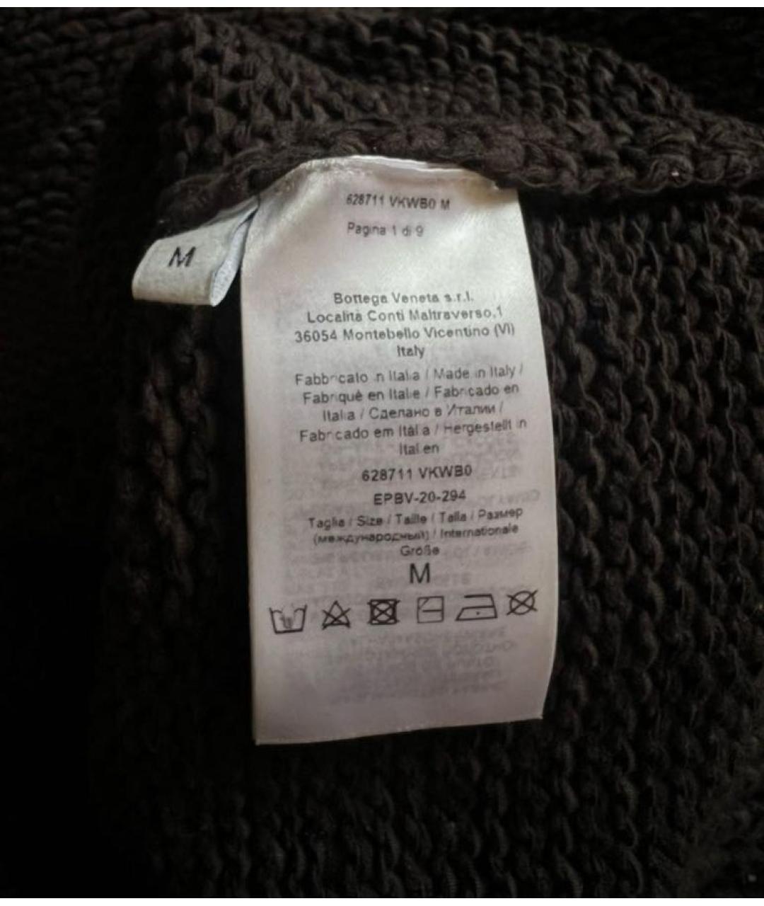 BOTTEGA VENETA Коричневый хлопковый джемпер / свитер, фото 6