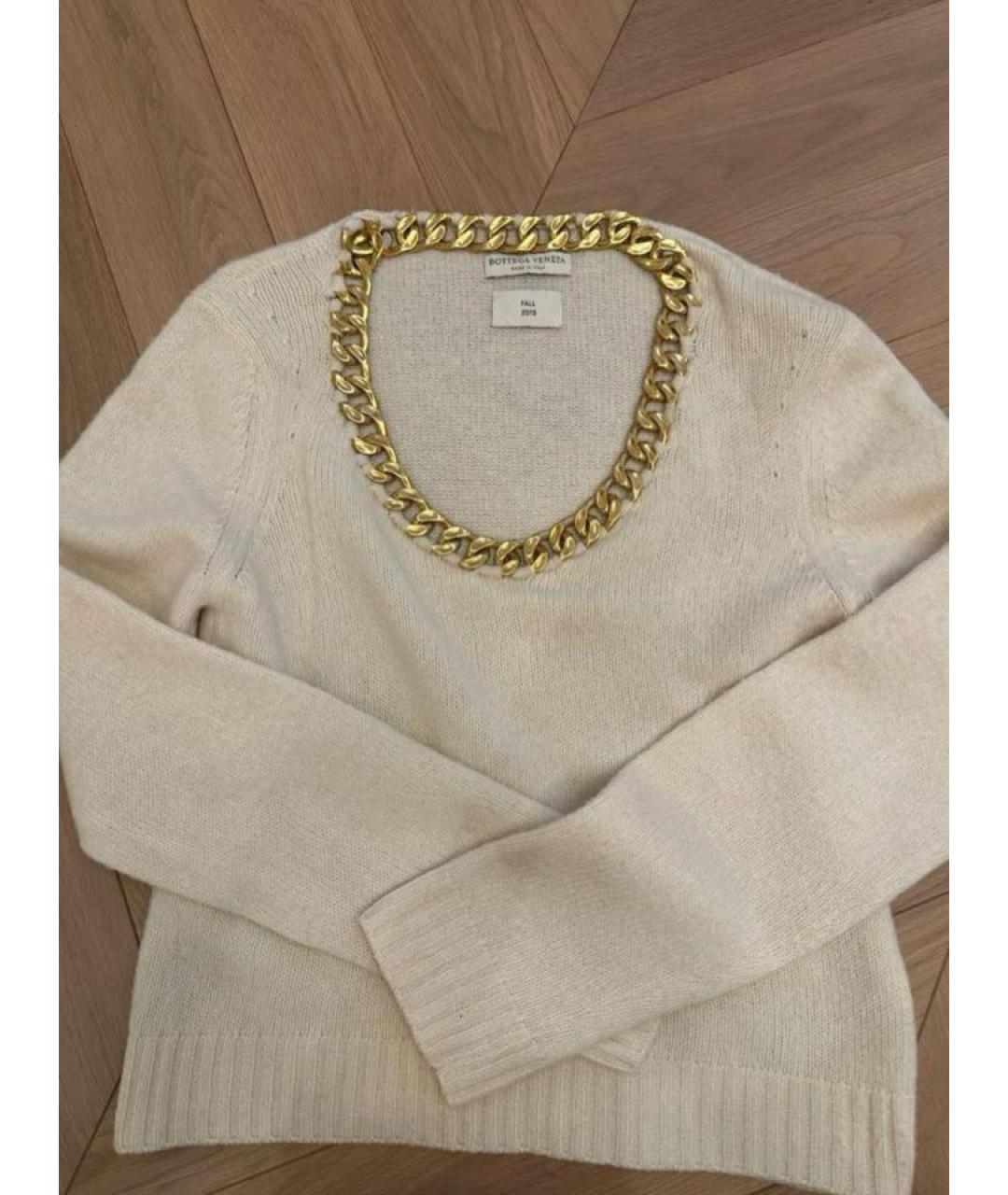 BOTTEGA VENETA Бежевый джемпер / свитер, фото 5