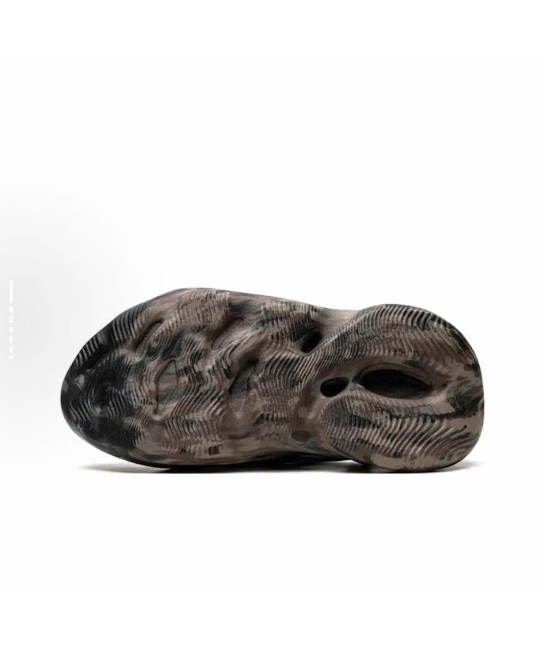 ADIDAS YEEZY Черные резиновые низкие кроссовки / кеды, фото 4