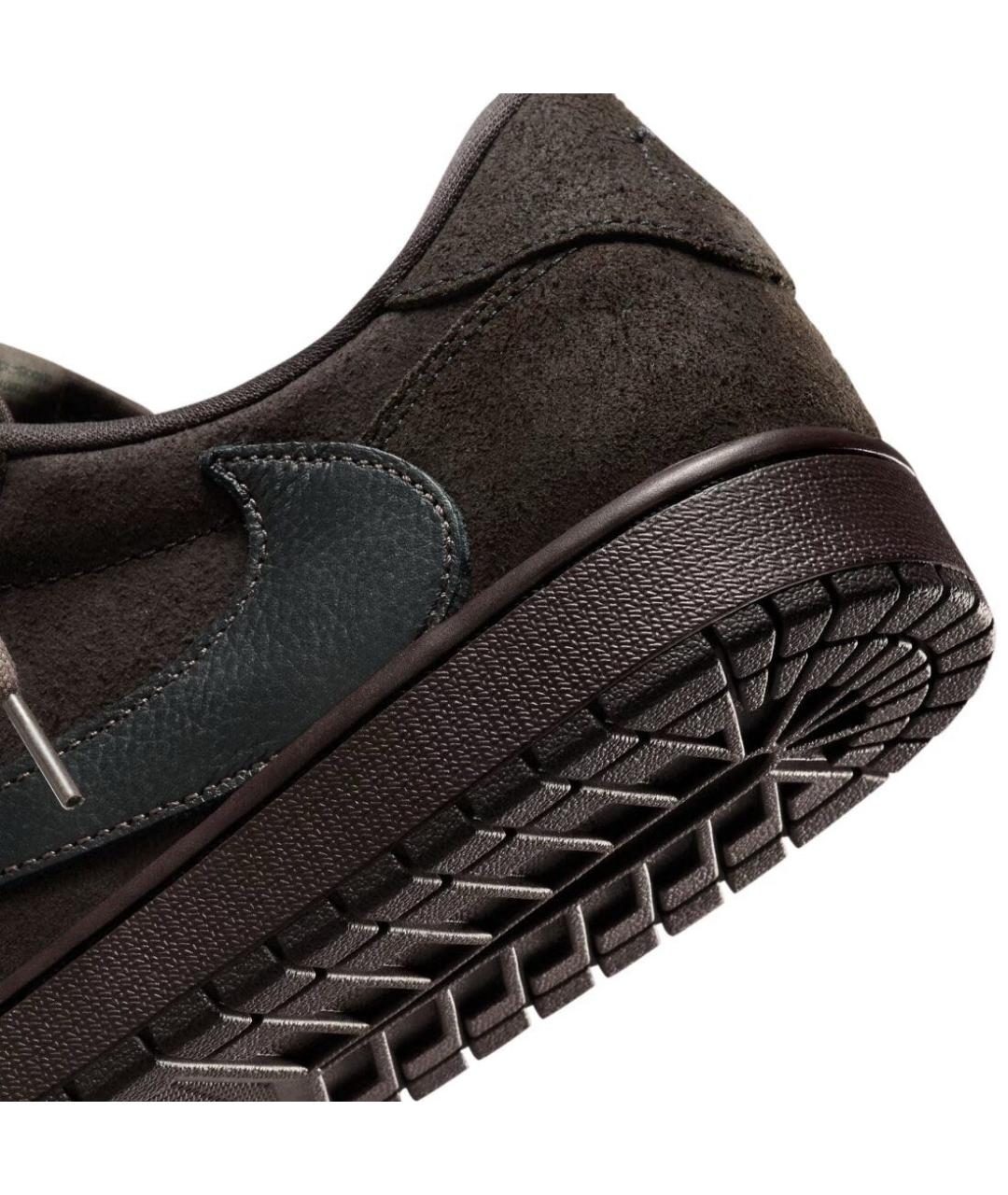 JORDAN Коричневые замшевые кроссовки, фото 8