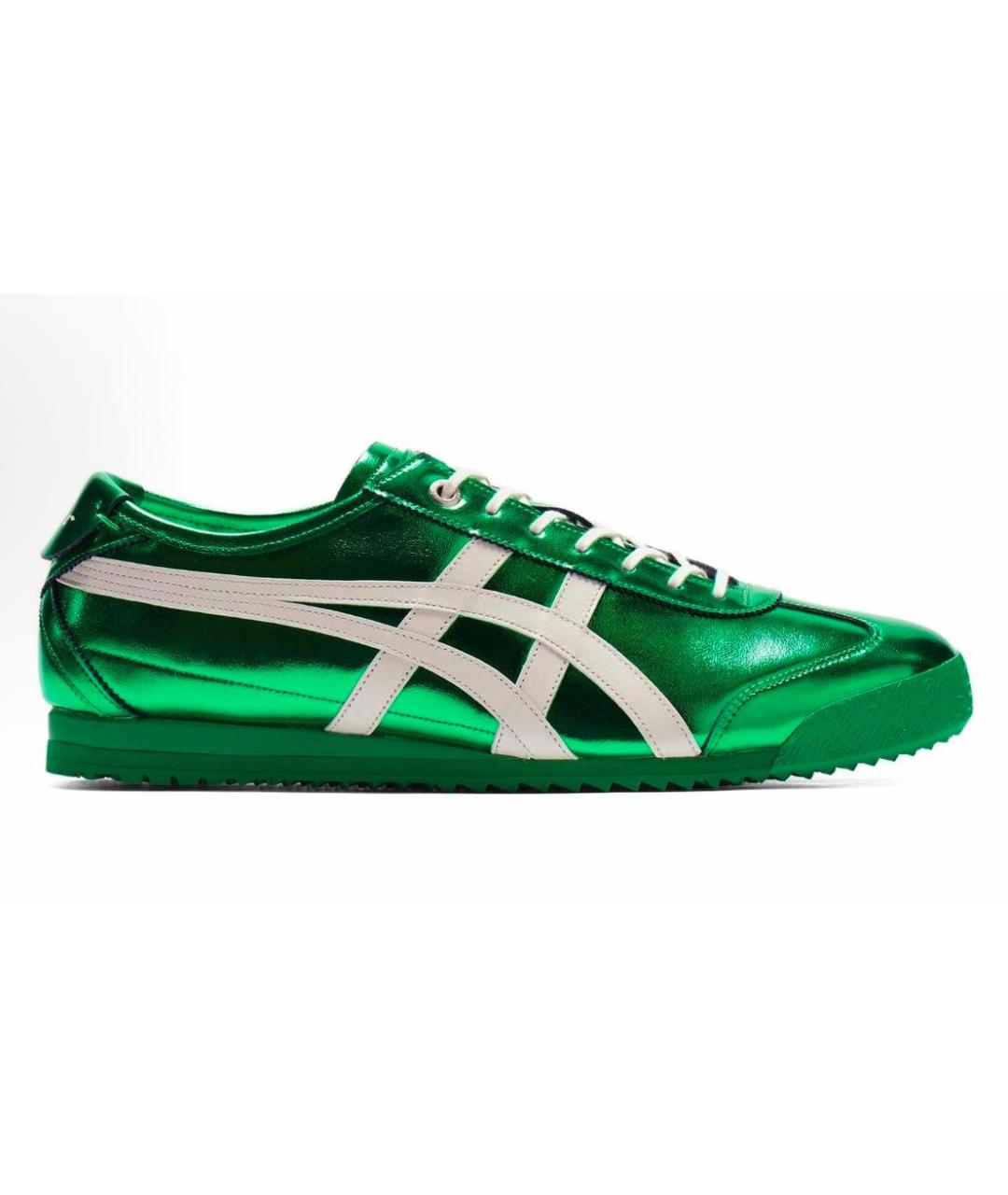 ONITSUKA TIGER Зеленые кожаные кроссовки, фото 1